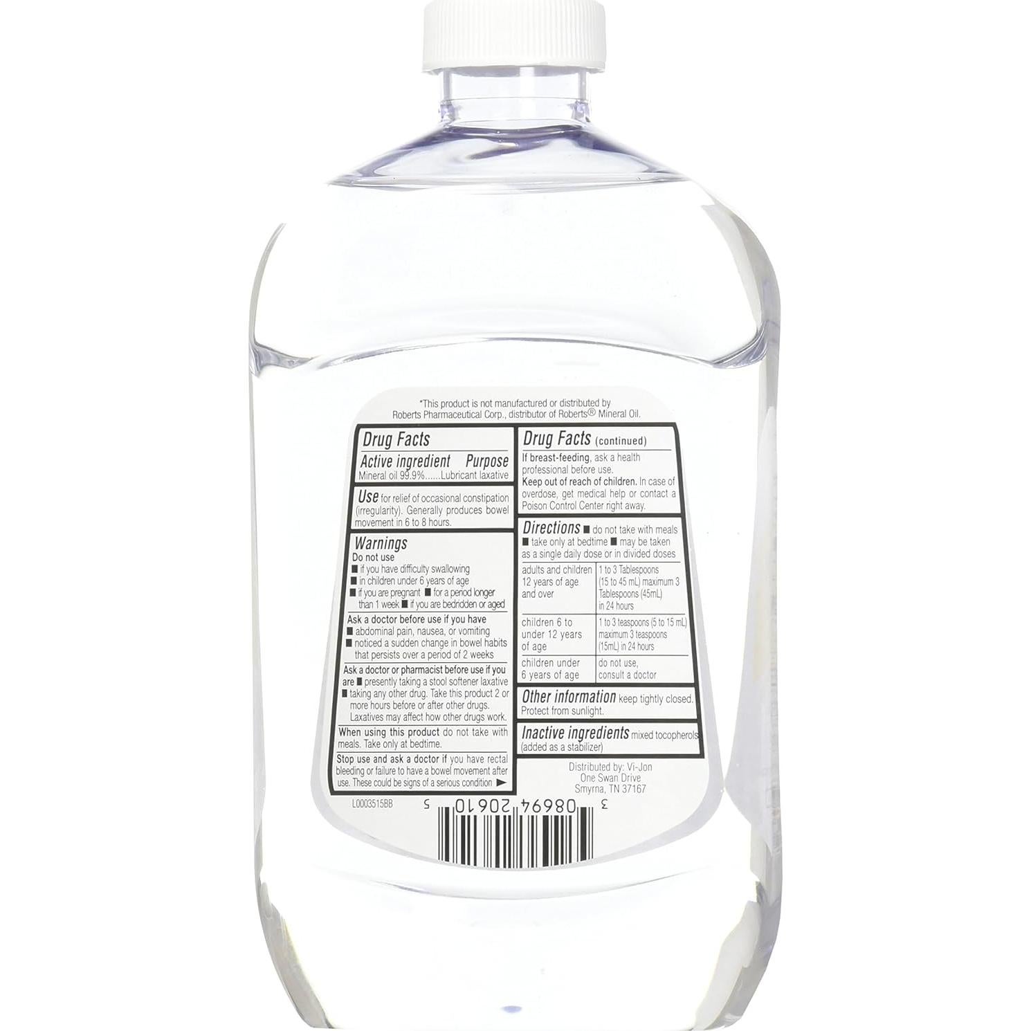 Aceite Mineral Swan 473 ml - Laxante y Alivio Piel Seca