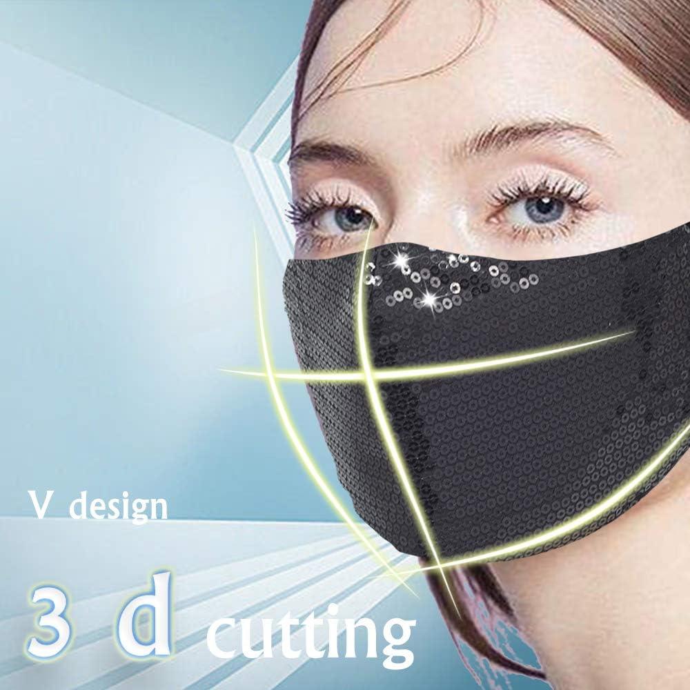 Máscara de Cristal Brillante UOUDIO para Mujeres - Reutilizable