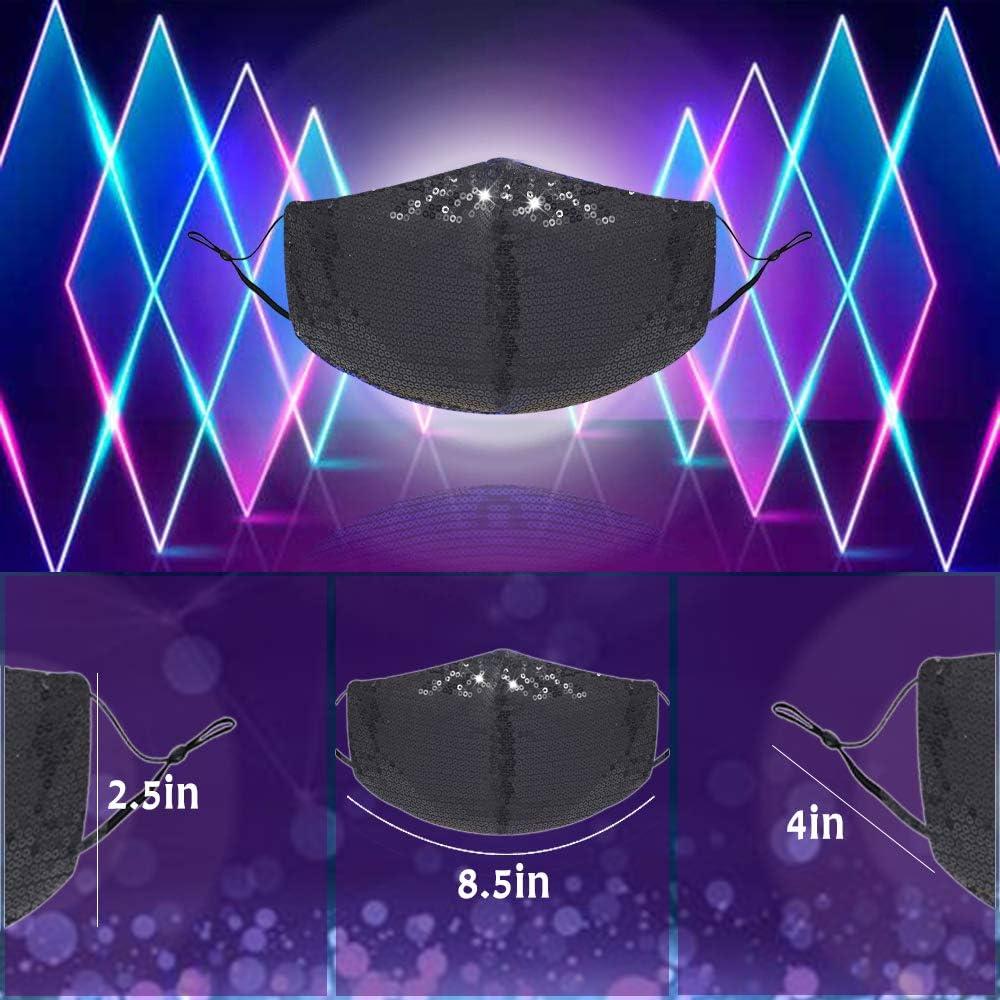 Máscara de Cristal Brillante UOUDIO para Mujeres - Reutilizable