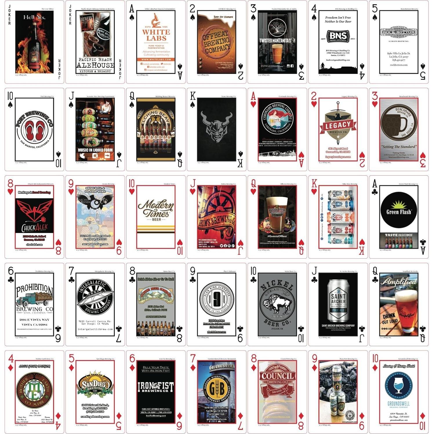 Cartas de Juego de Póker Bicycle V2 - Cerveza Artesanal