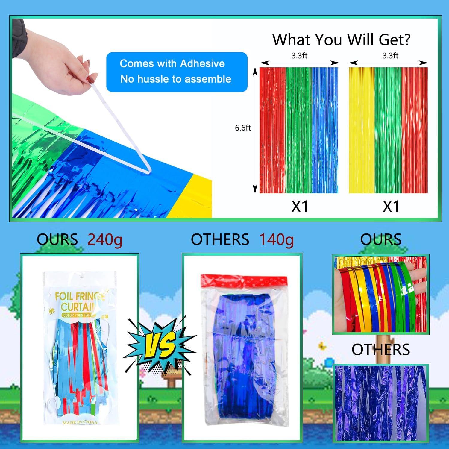 Cortinas de Flecos de Papel de Aluminio WENSEO 1.0 x 2.0 m