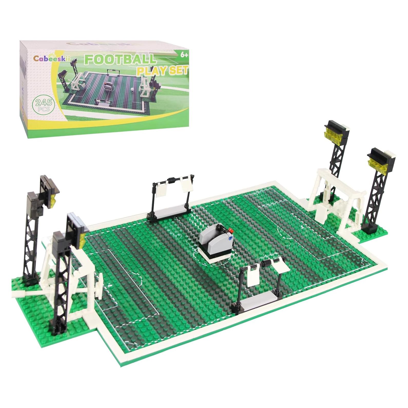 Juego de Bloques de Construcción de Fútbol Cabeeskii - 2 Goles, 2 Balones