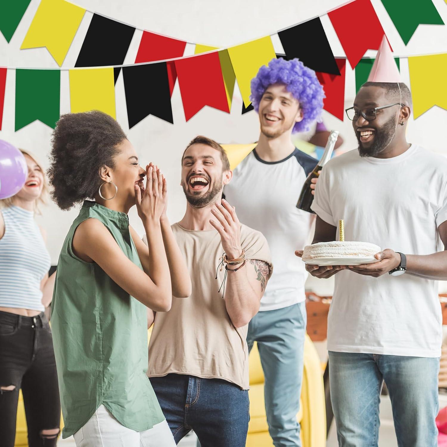 Banderines de Juneteenth Hestya 5 Pcs 19x27.5 cm Multicolor