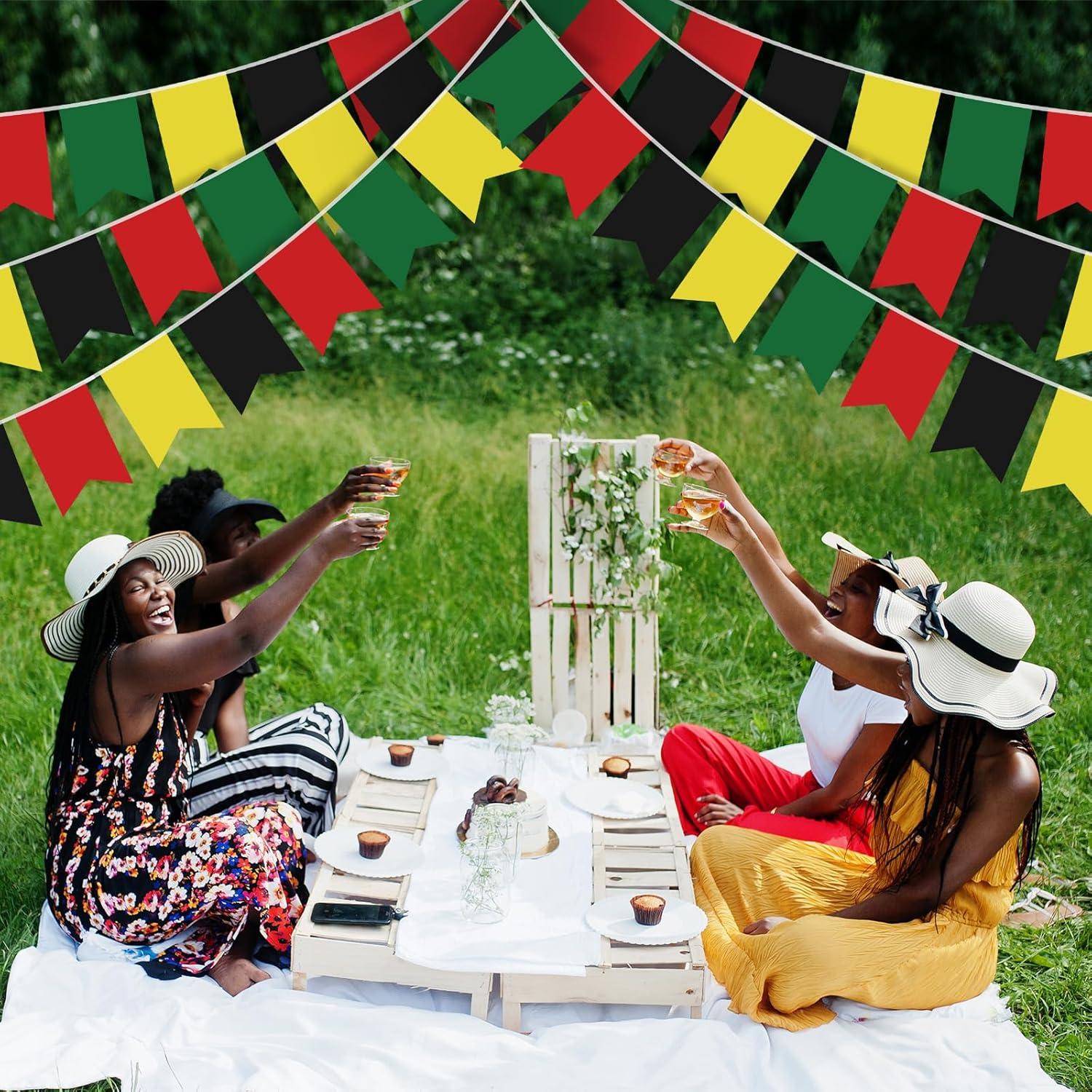 Banderines de Juneteenth Hestya 5 Pcs 19x27.5 cm Multicolor