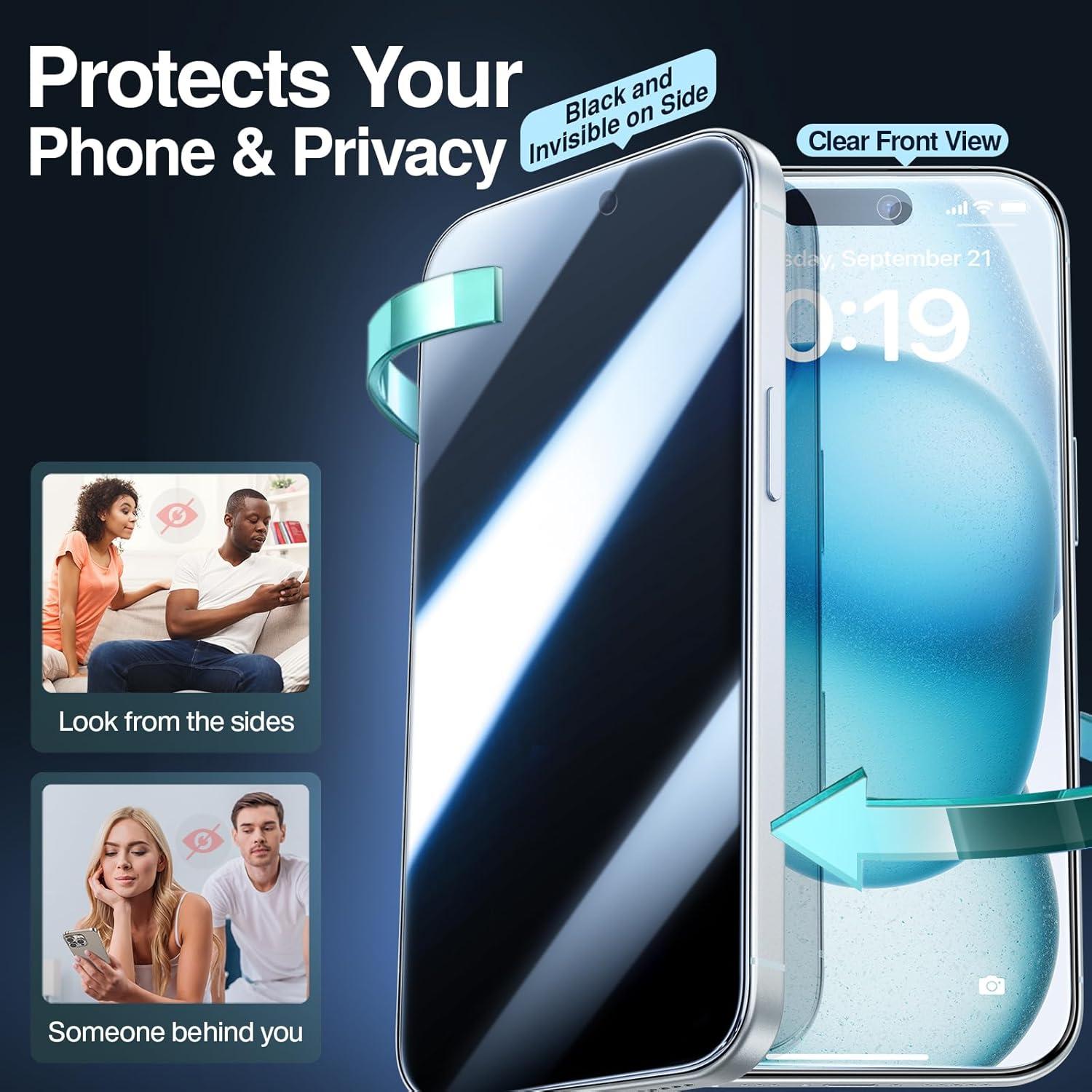 Protector de Pantalla SmartDevil para iPhone 15 Plus 2 Pzas