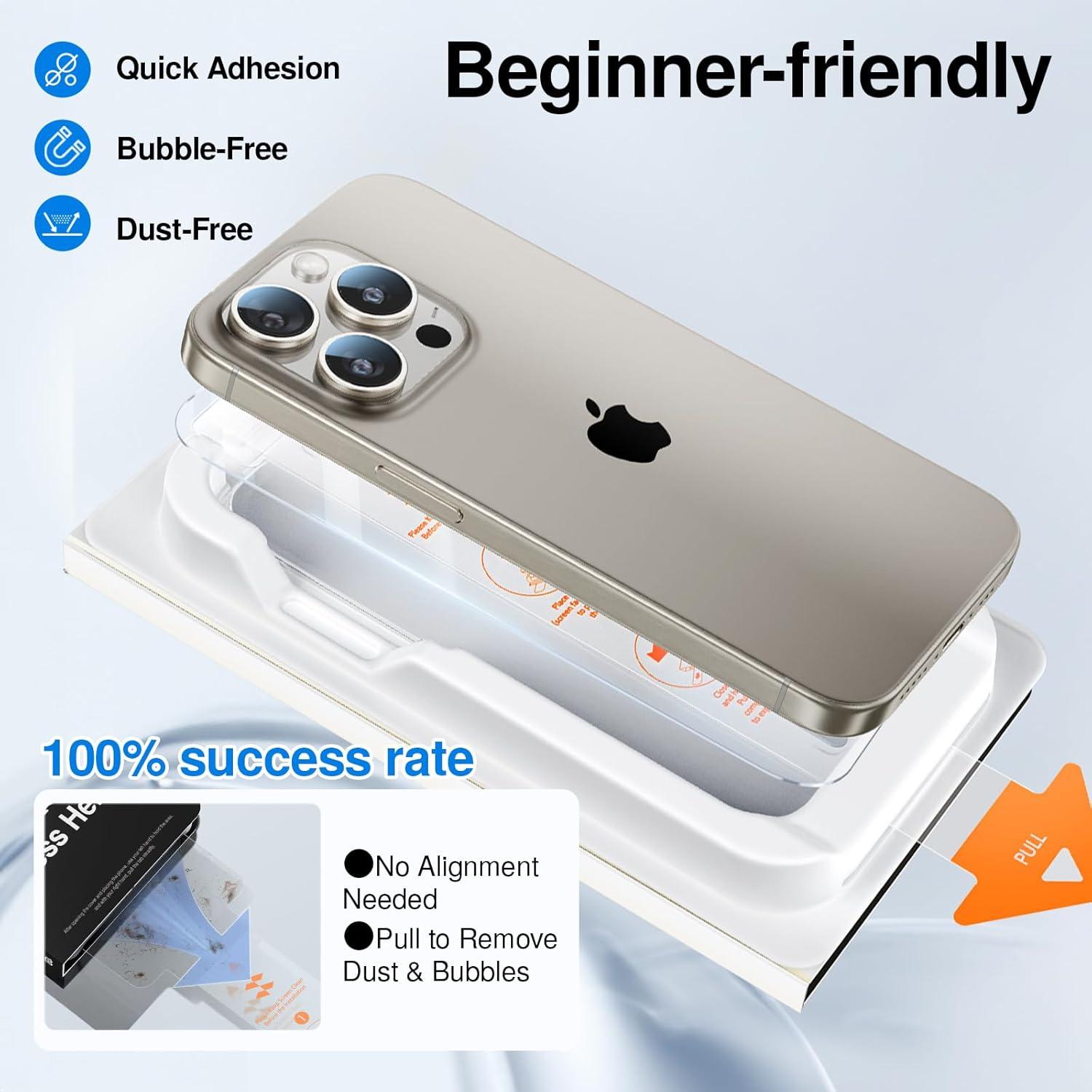 Protector de Pantalla SmartDevil para iPhone 15 Pro Max 6.7"