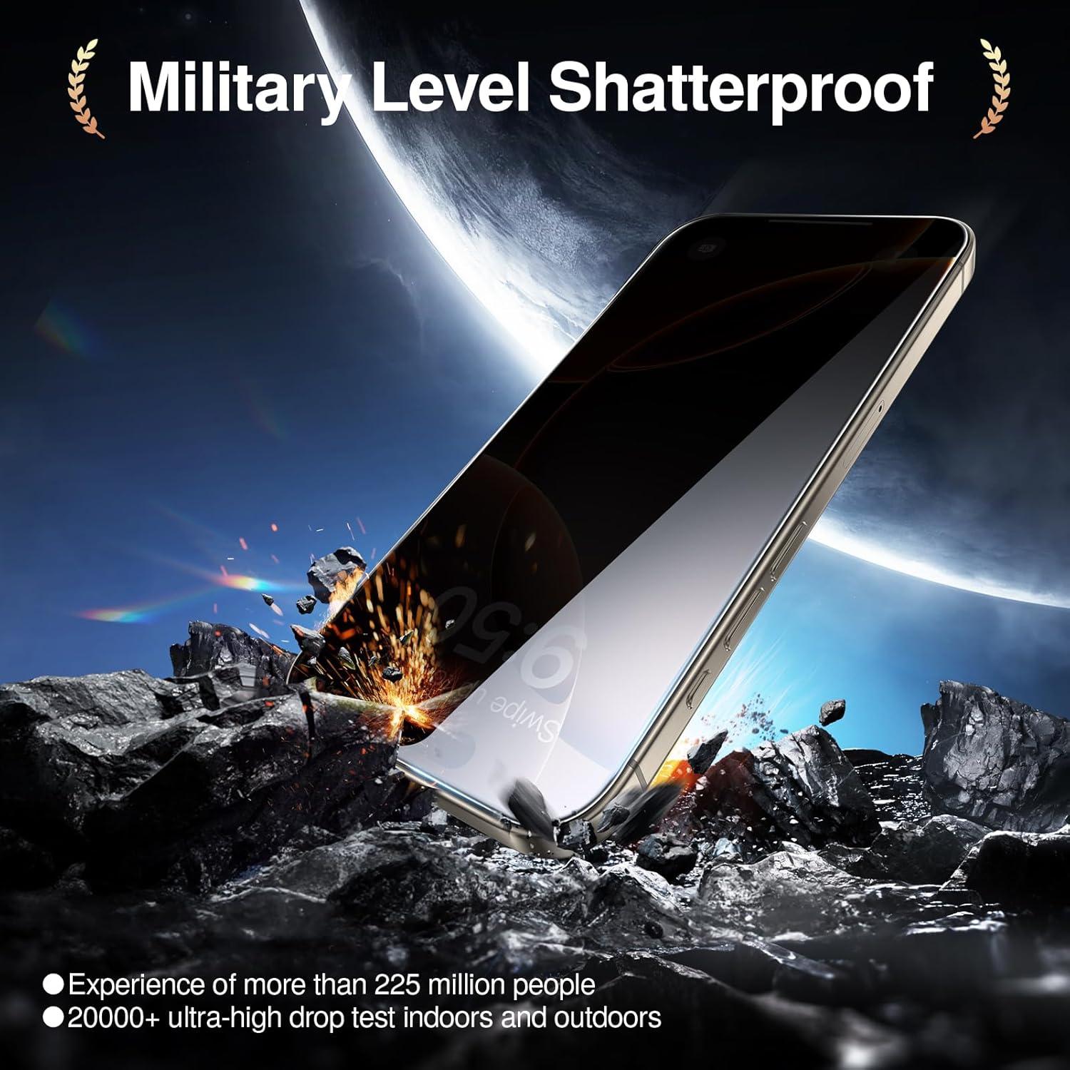 Protector de Pantalla Privado SmartDevil para iPhone 16 Pro 2Pack