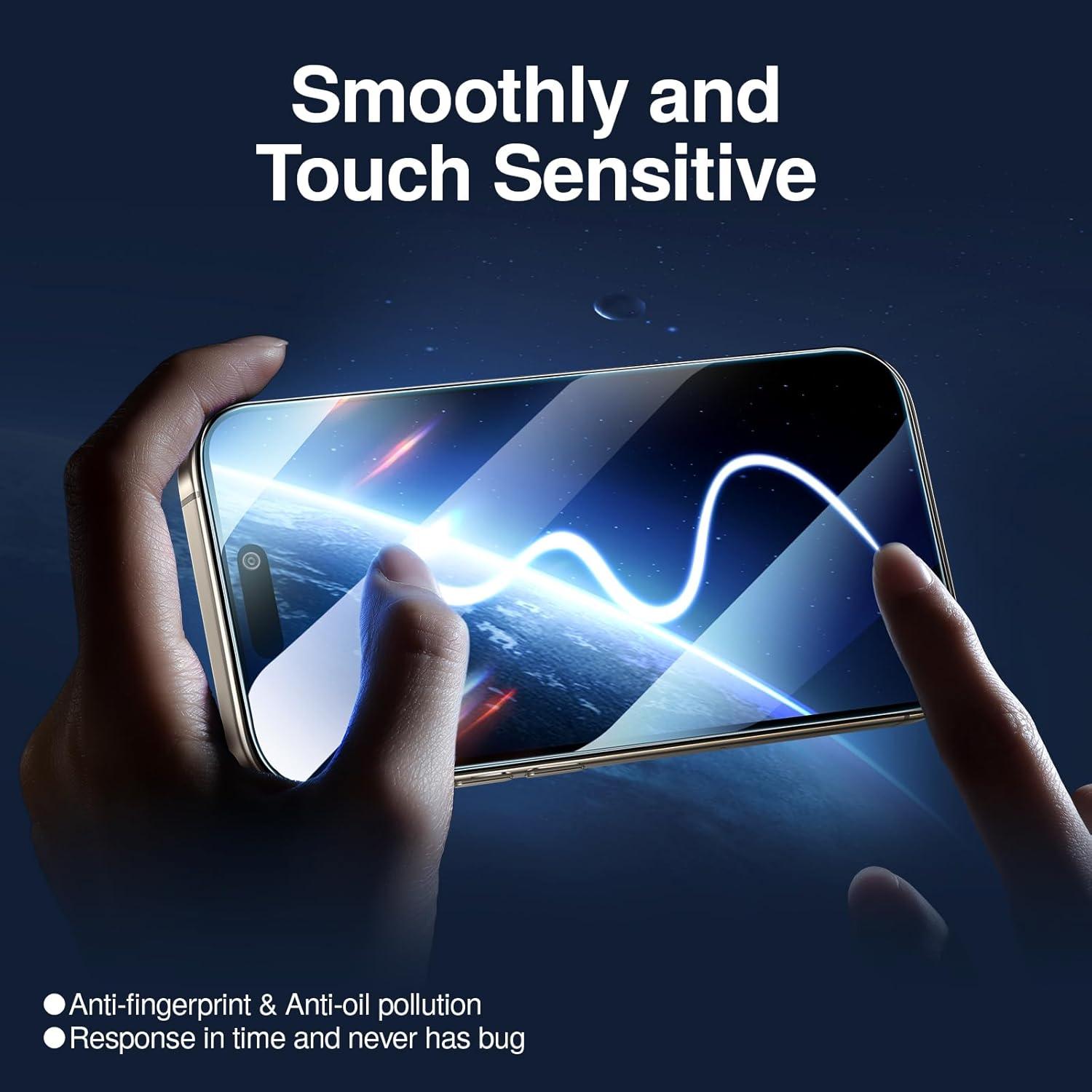 Protector de Pantalla Privado SmartDevil para iPhone 16 Pro 2Pack