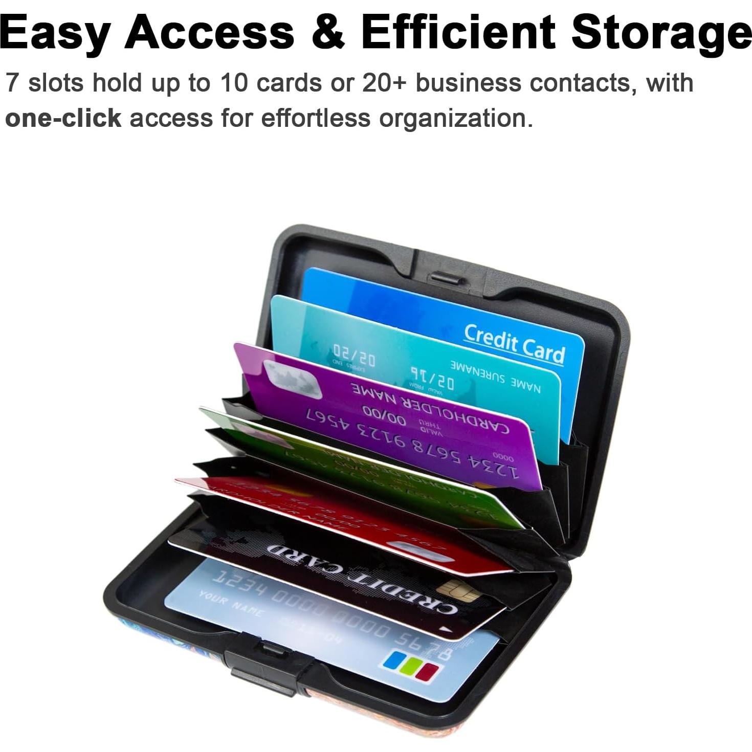 Portatarjetas de Crédito Kaabao K2022 con Bloqueo RFID Negro