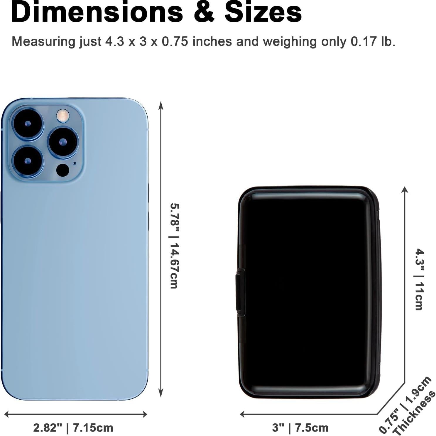 Portatarjetas de Crédito Kaabao K2022 con Bloqueo RFID Negro