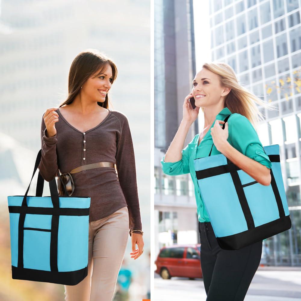 Bolsa Térmica Reutilizable 39L Azul para Comida y Compras