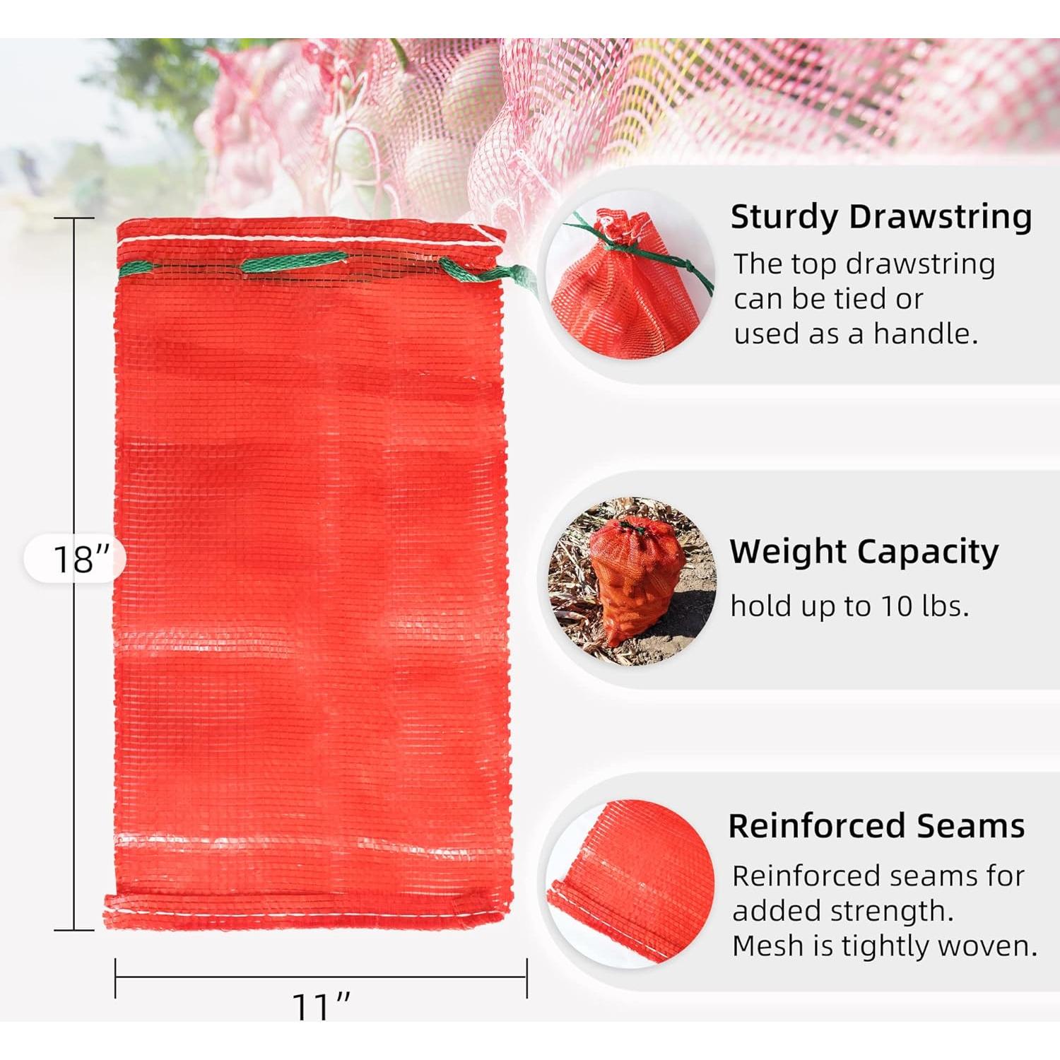 Bolsas de Malla Reutilizables Deebree 11x18" para Verduras