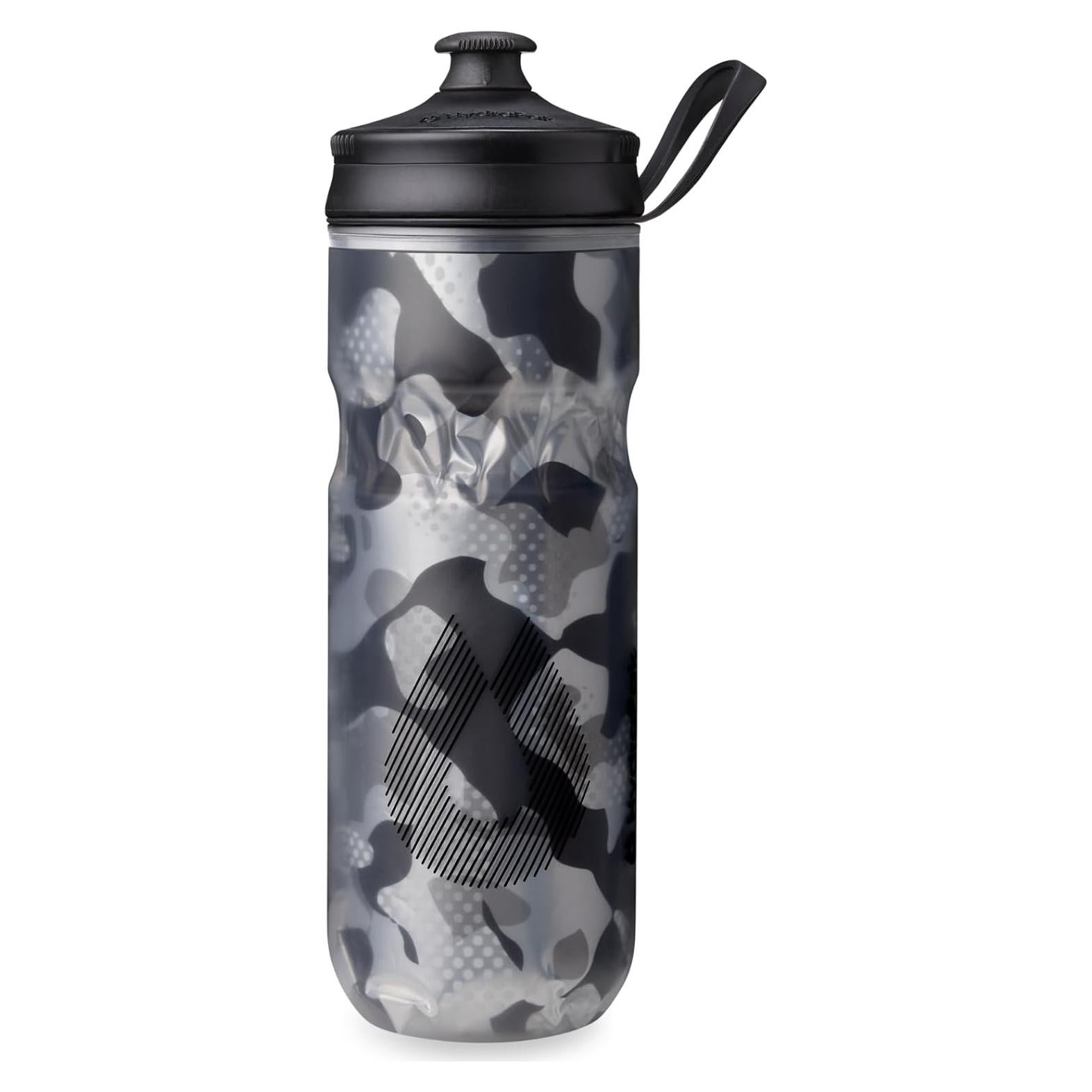 Botella de Agua Aislada HydraPak Polar Sport 600ml Negra