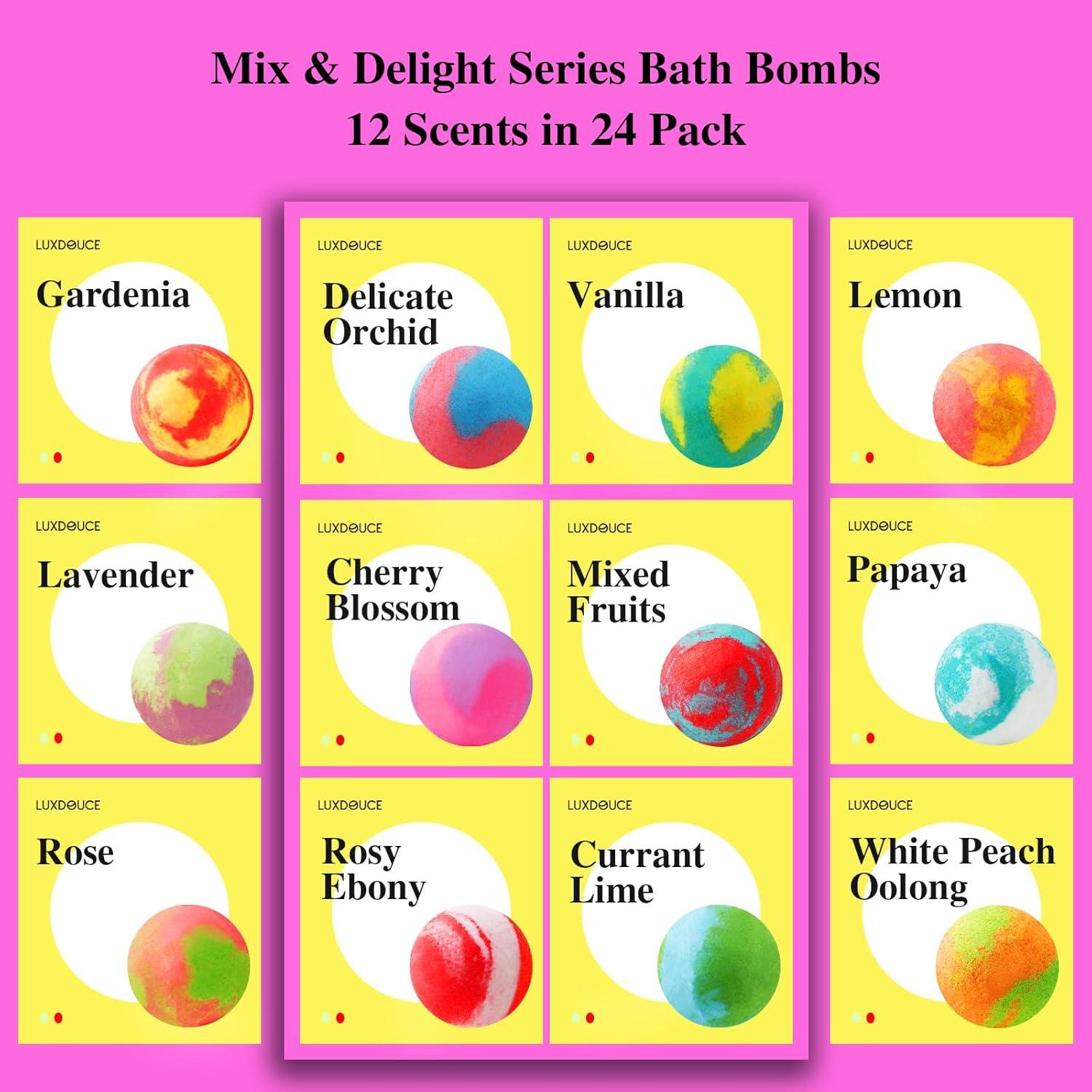 Juego de 48 Bombas de Baño LUXDOUCE - Aromas Naturales