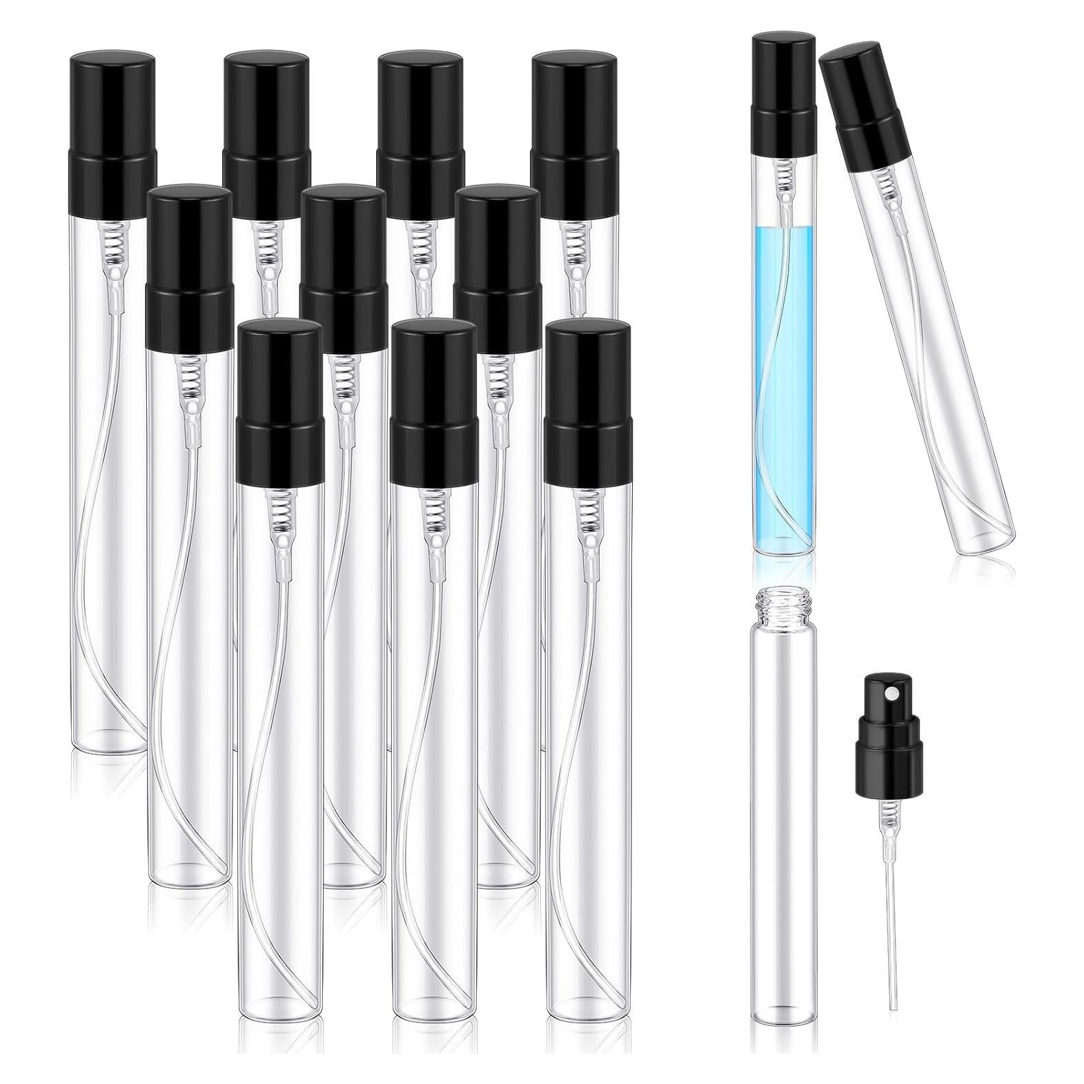 Zhehao 10 Botellas de Spray de Vidrio 10 ml Recargables