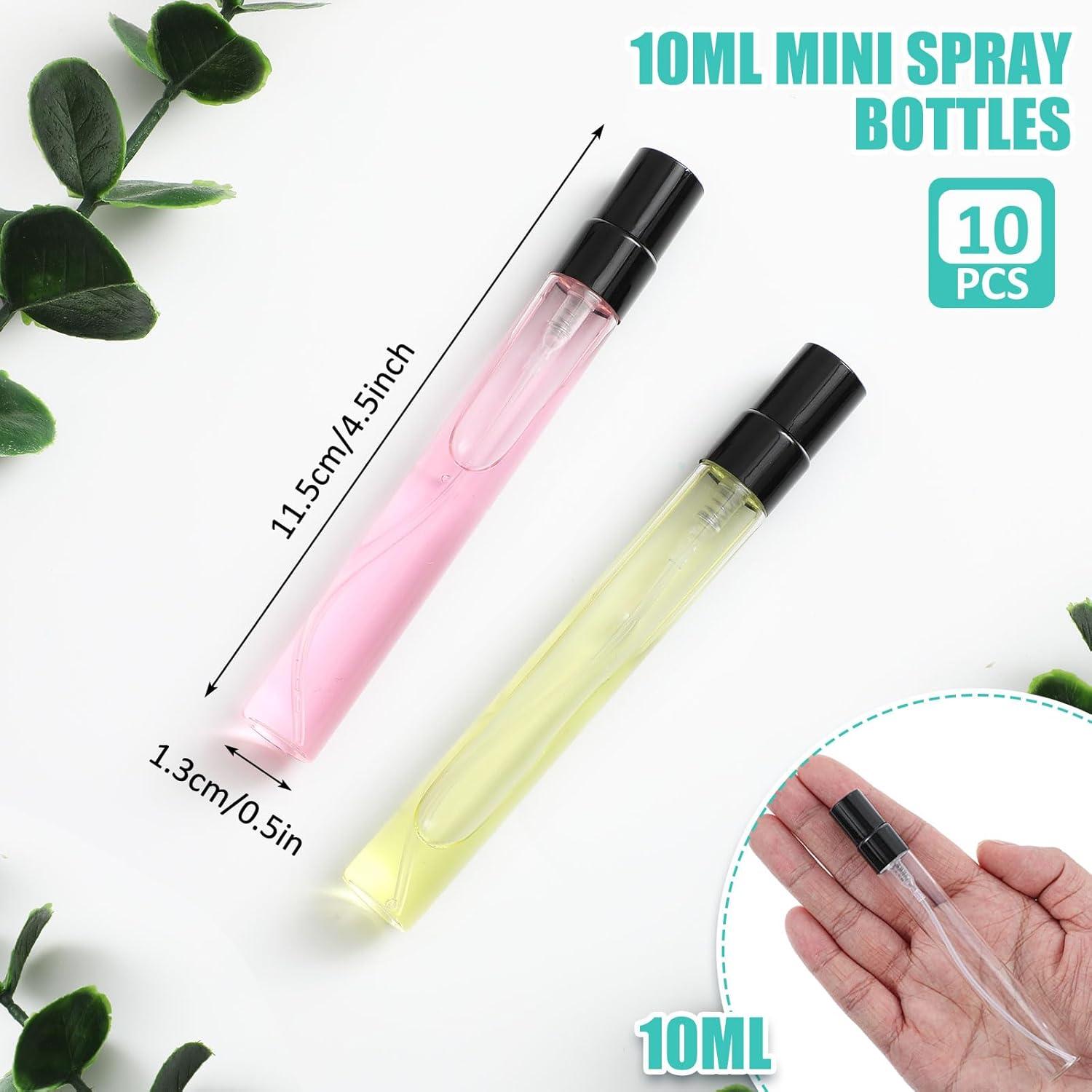 Zhehao 10 Botellas de Spray de Vidrio 10 ml Recargables