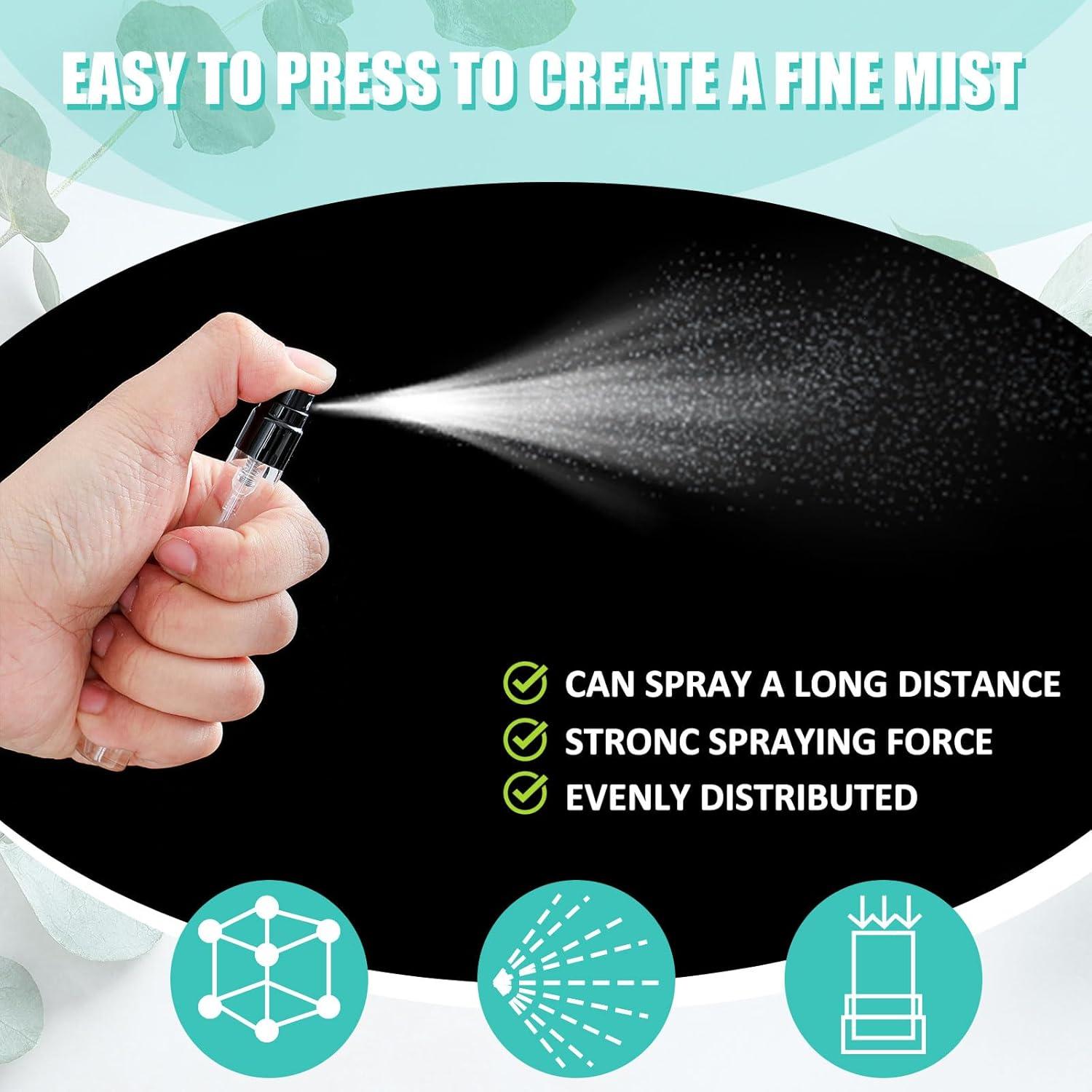 Zhehao 10 Botellas de Spray de Vidrio 10 ml Recargables