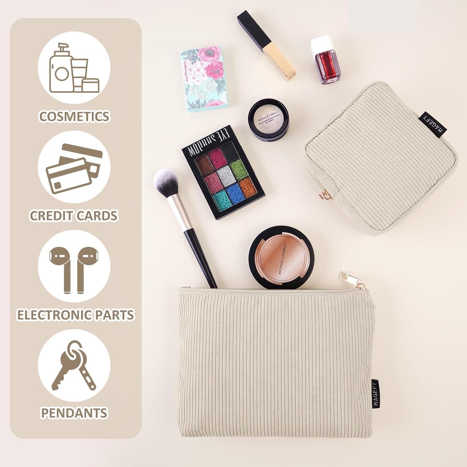 Bolsa de Maquillaje Pequeña MAGEFY 20x15 cm Beige