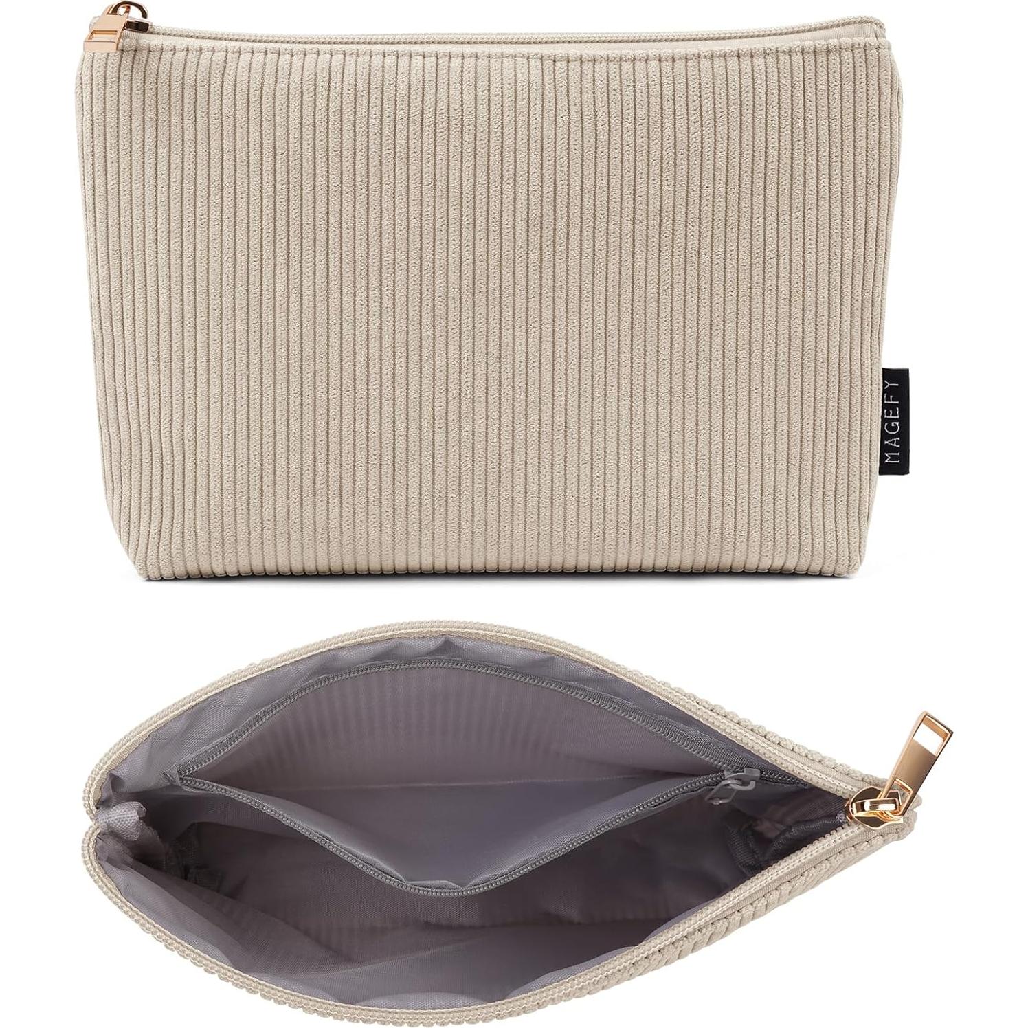 Bolsa de Maquillaje Pequeña MAGEFY 20x15 cm Beige