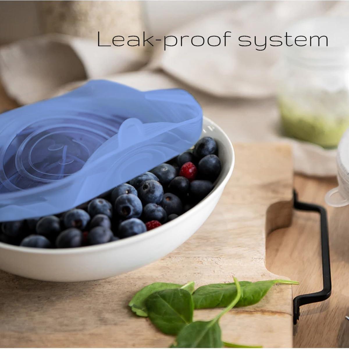 Tapa de Silicona Reutilizable Ceybo - 6 Pzs Azul Hermético