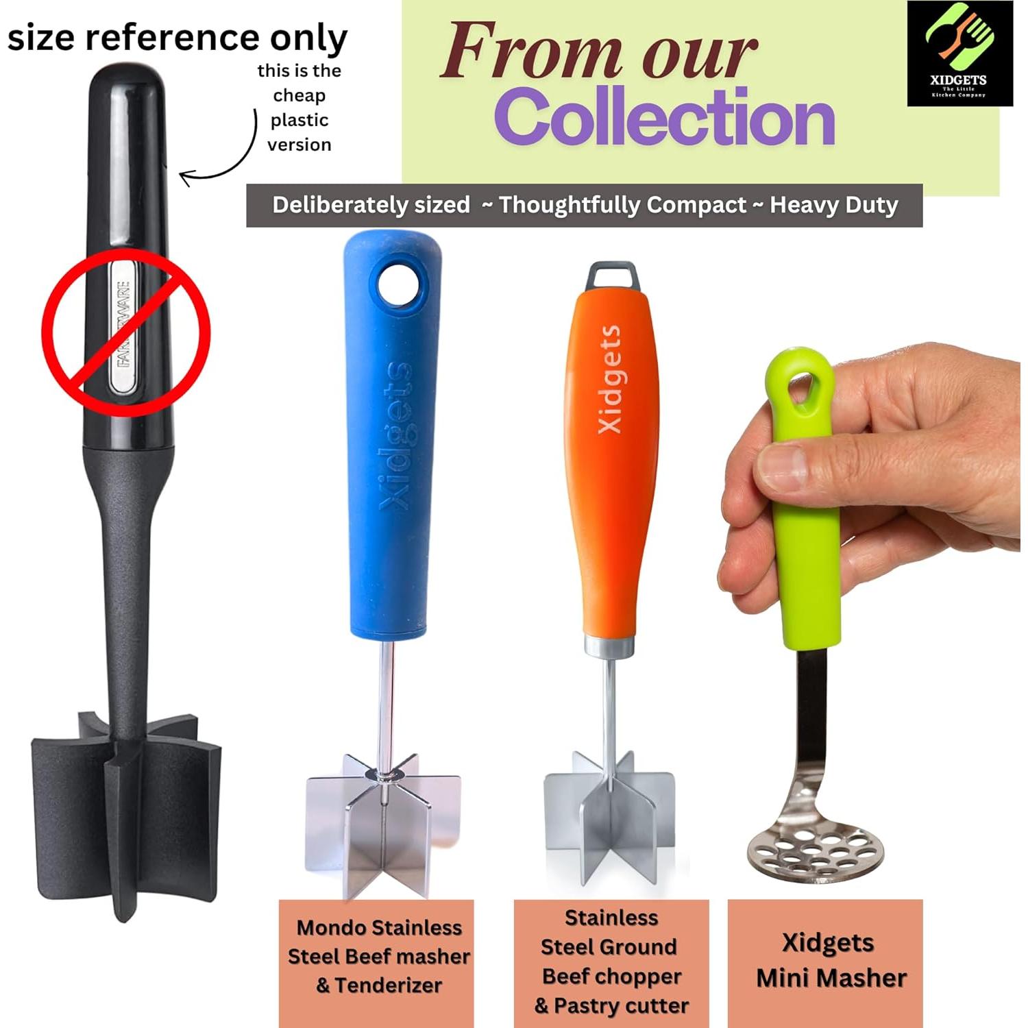 Mini Aplastador de Aguacate Xidgets - Acero Inoxidable, Compacto