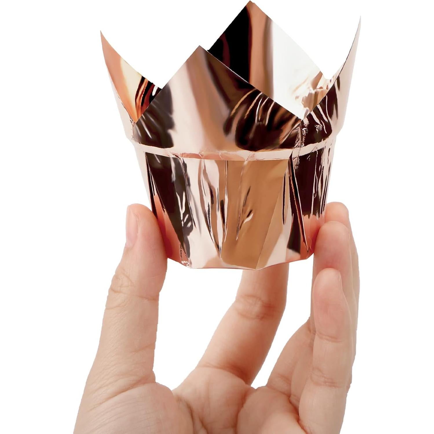 EUSOAR 50 Tazas de Aluminio Desechables 3.5oz para Postres