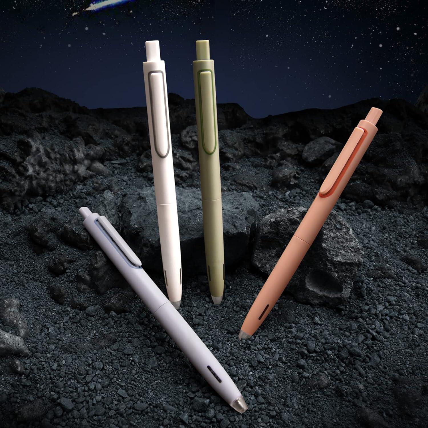 Bolígrafos de Gel WRITECH Retráctiles 0.5mm Tinta Negra Set 8 Unidades