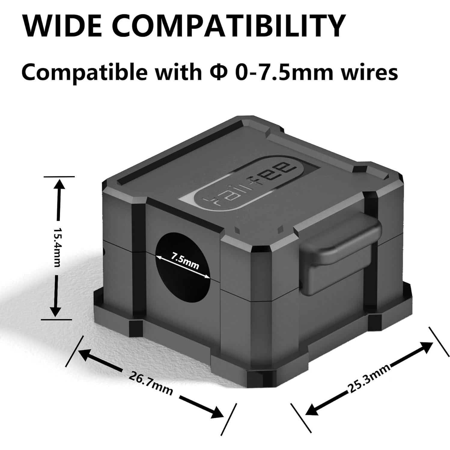 Organizador de Cables Adhesivo Kailfee - 6 Clips Magnéticos