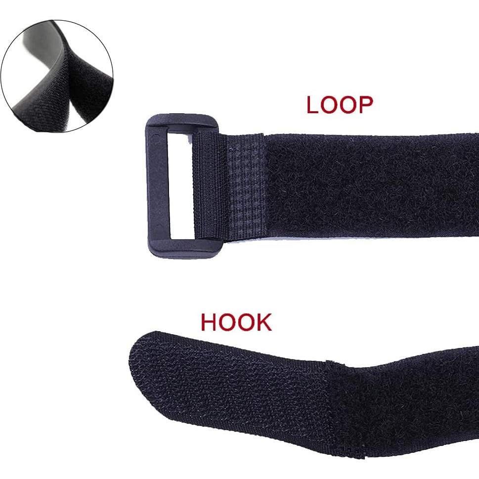 Correas de Cable Reutilizables HUAPX 2.5x20 cm Paquete de 10