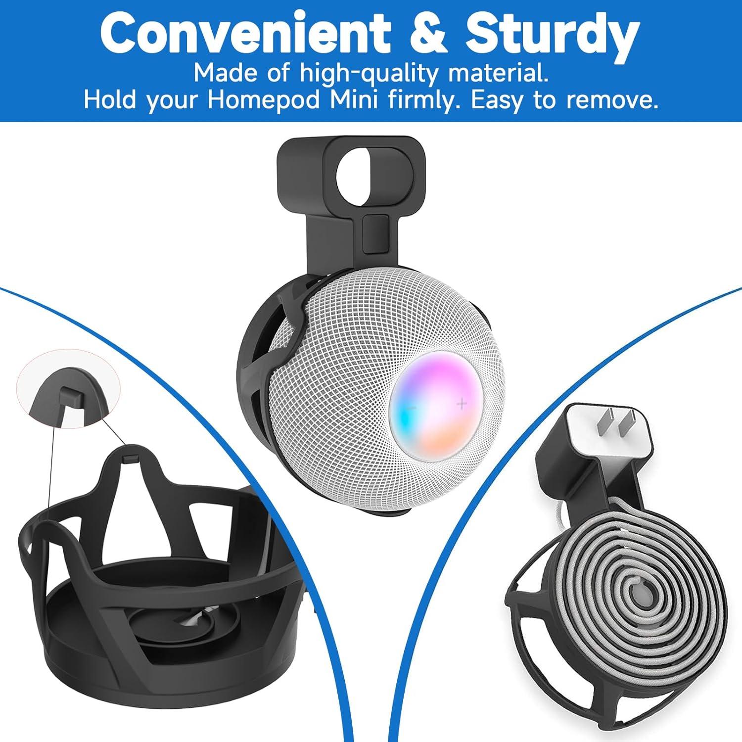 Soporte de Montaje en Pared CUHIOY para HomePod Mini Negro