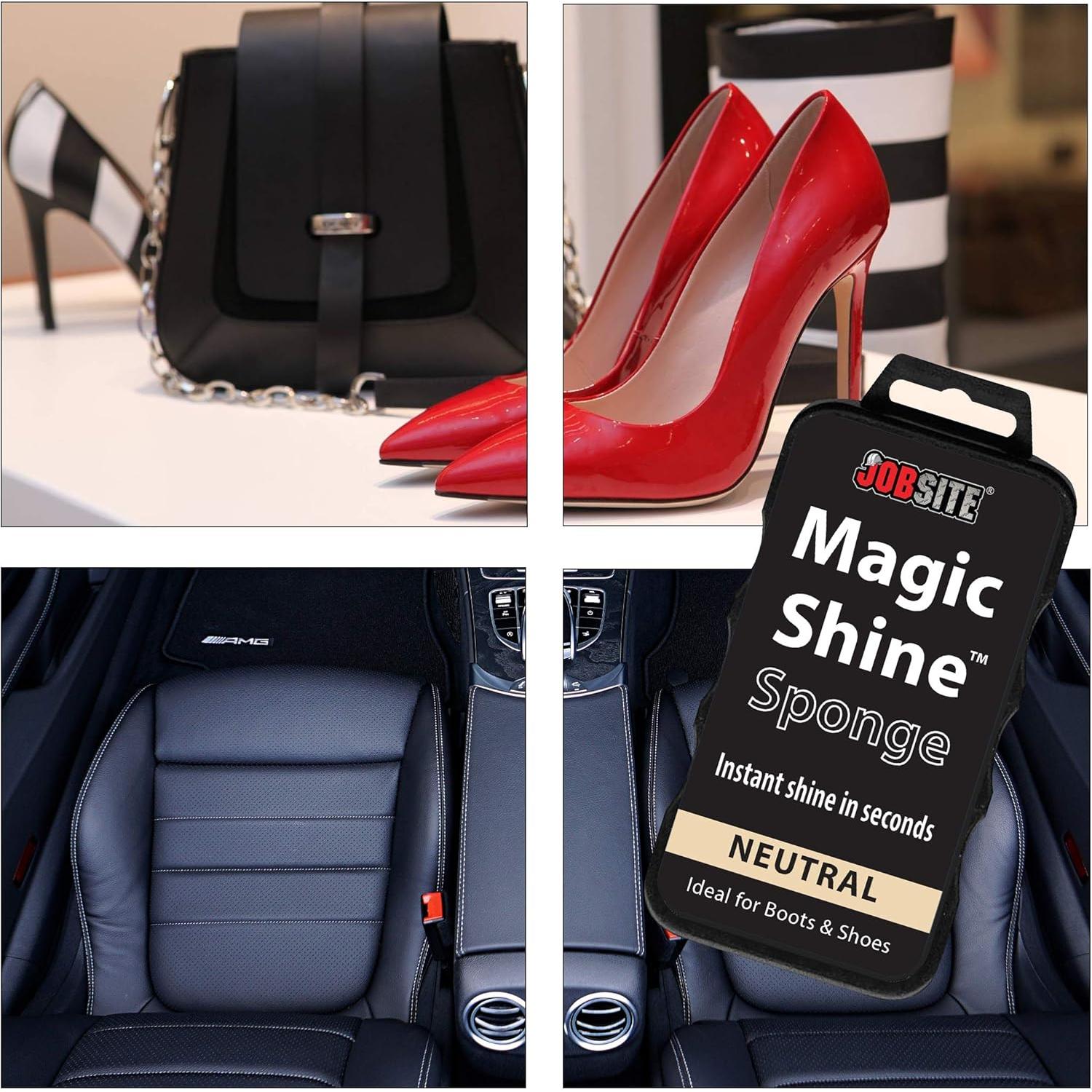 Esponja de Brillo Instantáneo JobSite para Zapatos y Botas - Negro