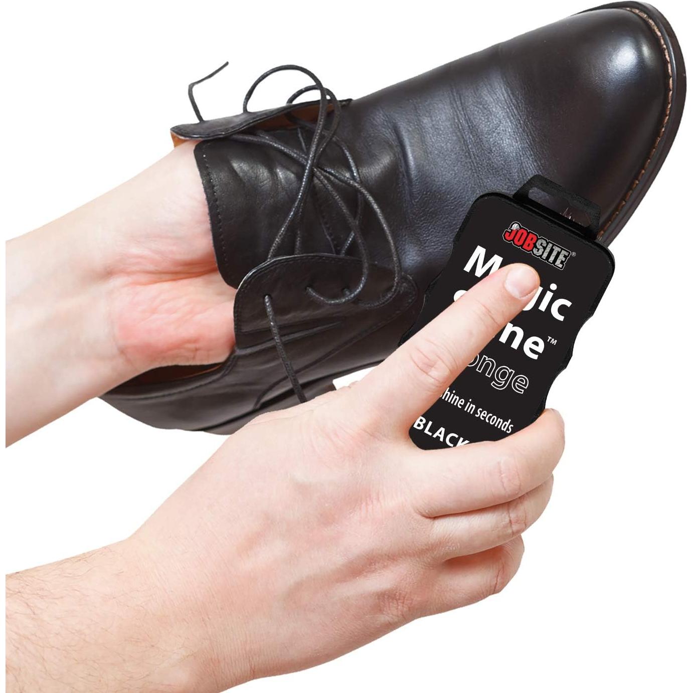 Esponja de Brillo Instantáneo JobSite para Zapatos y Botas - Negro