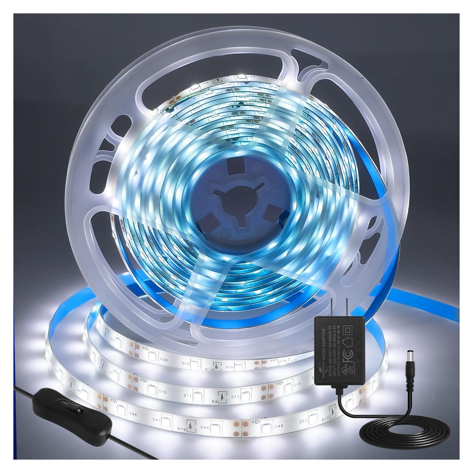 Tira LED Flexible 5M iNextStation 12V 300 LEDs Blanca