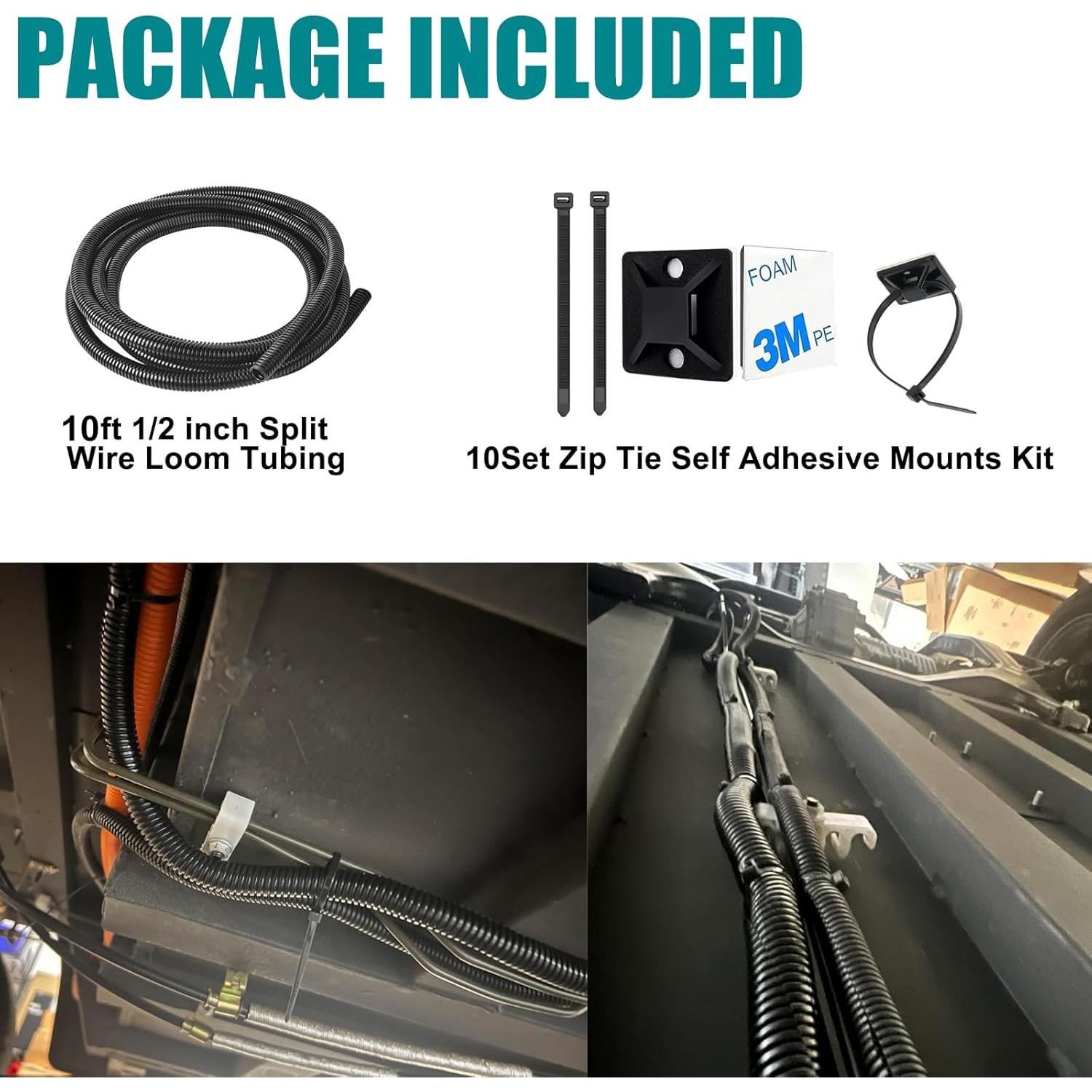 Manguera de tubo dividido 1/2" ALLWIN 3.05 m protector de cables