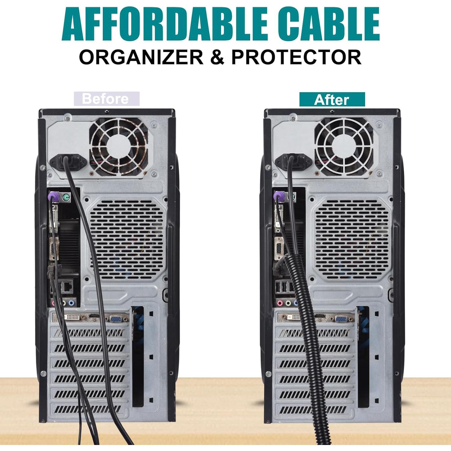 Manguera de tubo dividido 1/2" ALLWIN 3.05 m protector de cables