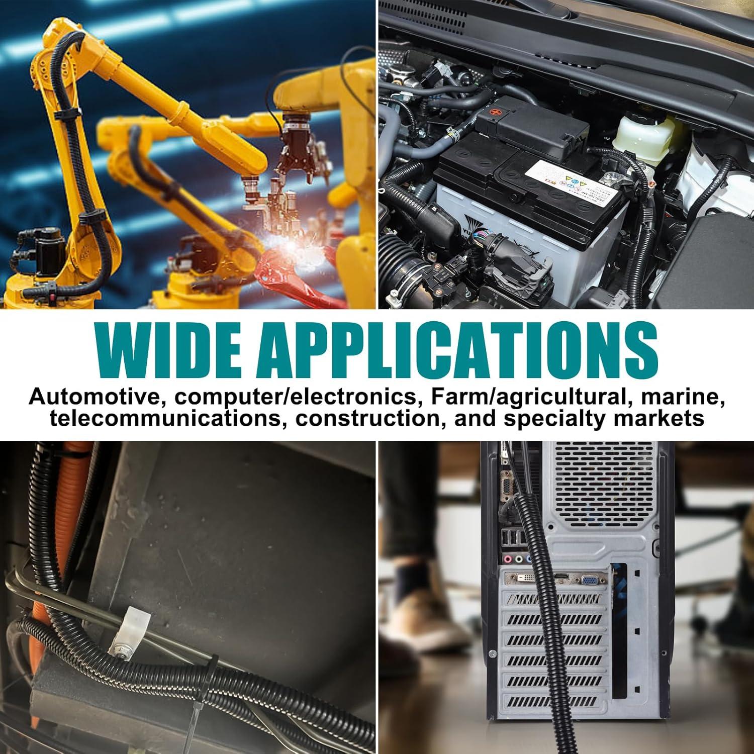 Manguera de tubo dividido 1/2" ALLWIN 3.05 m protector de cables