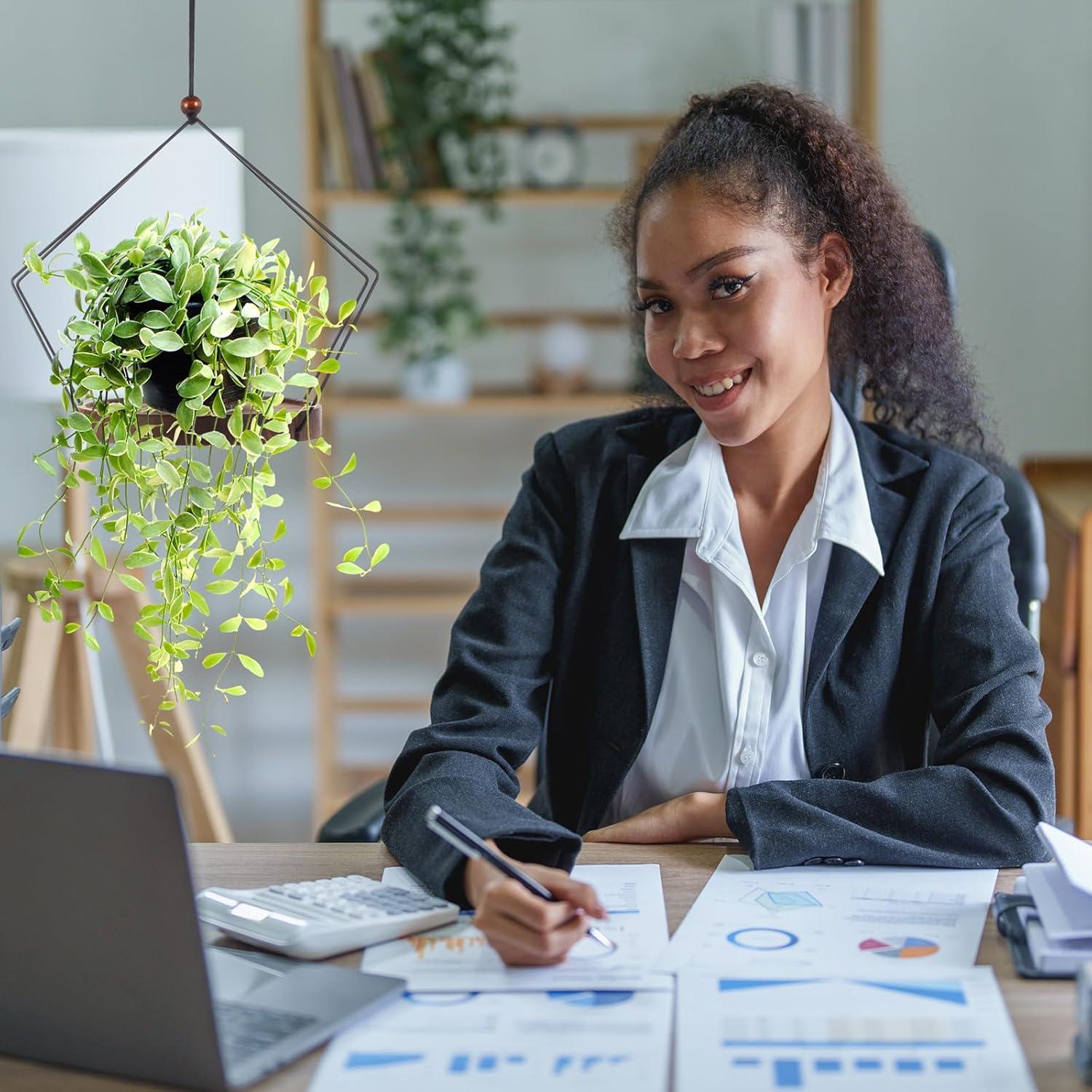 Paquete de 3 Soportes de Plantas Colgantes Boho Threehoney