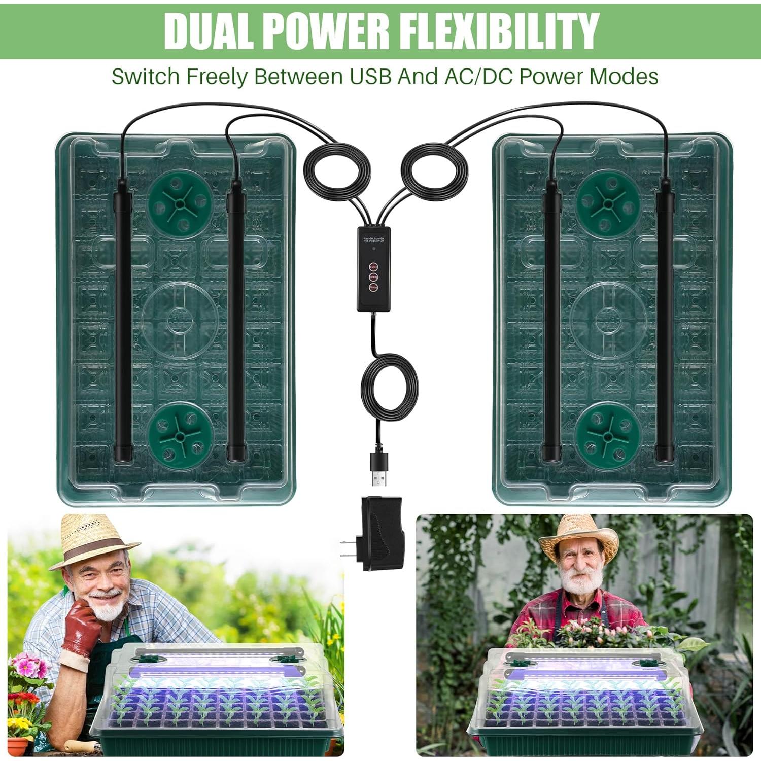 Kit de Inicio de Semillas Saillong con Luz LED y Temporizador