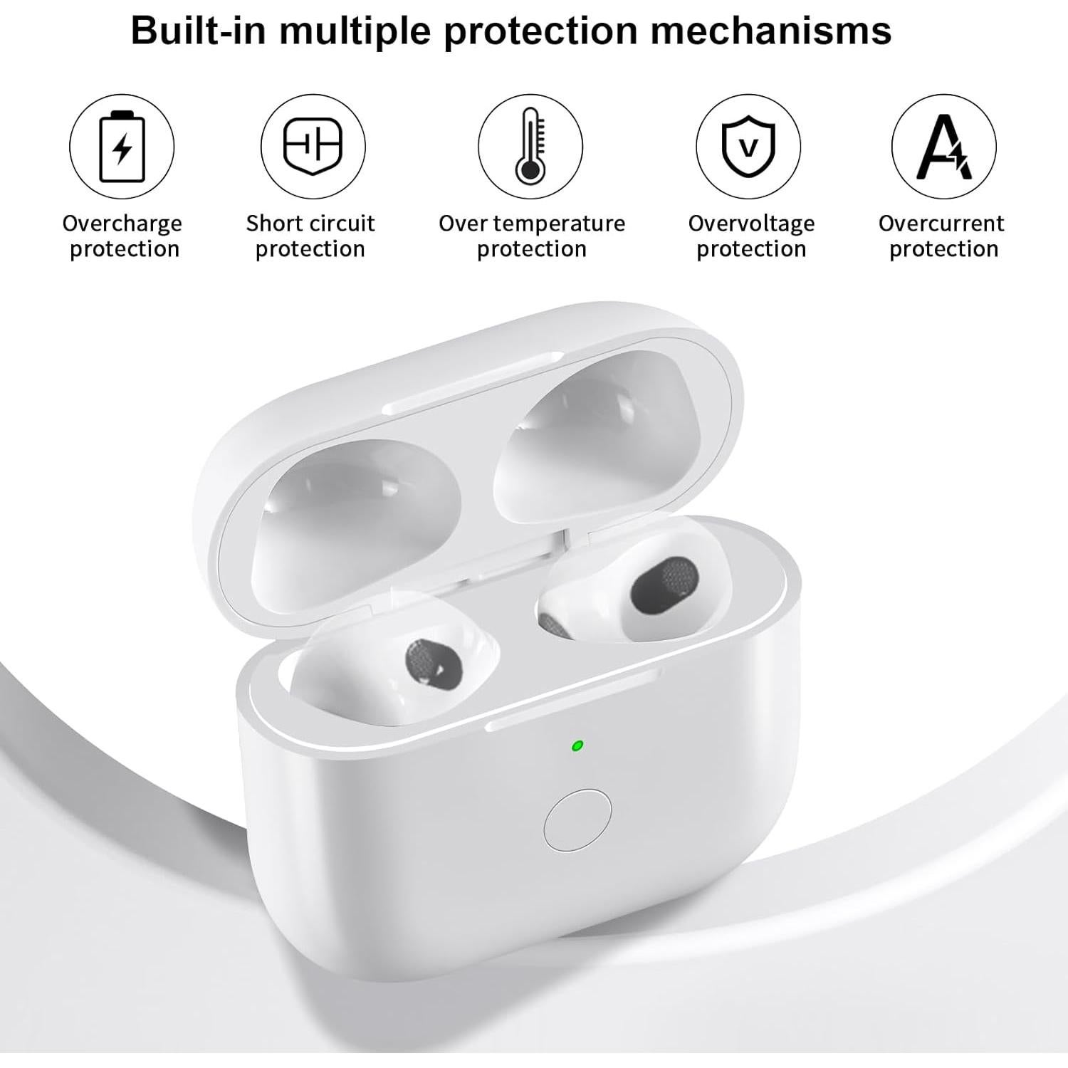Funda de Carga Inalámbrica CCAN para AirPods 4 - Carga Rápida