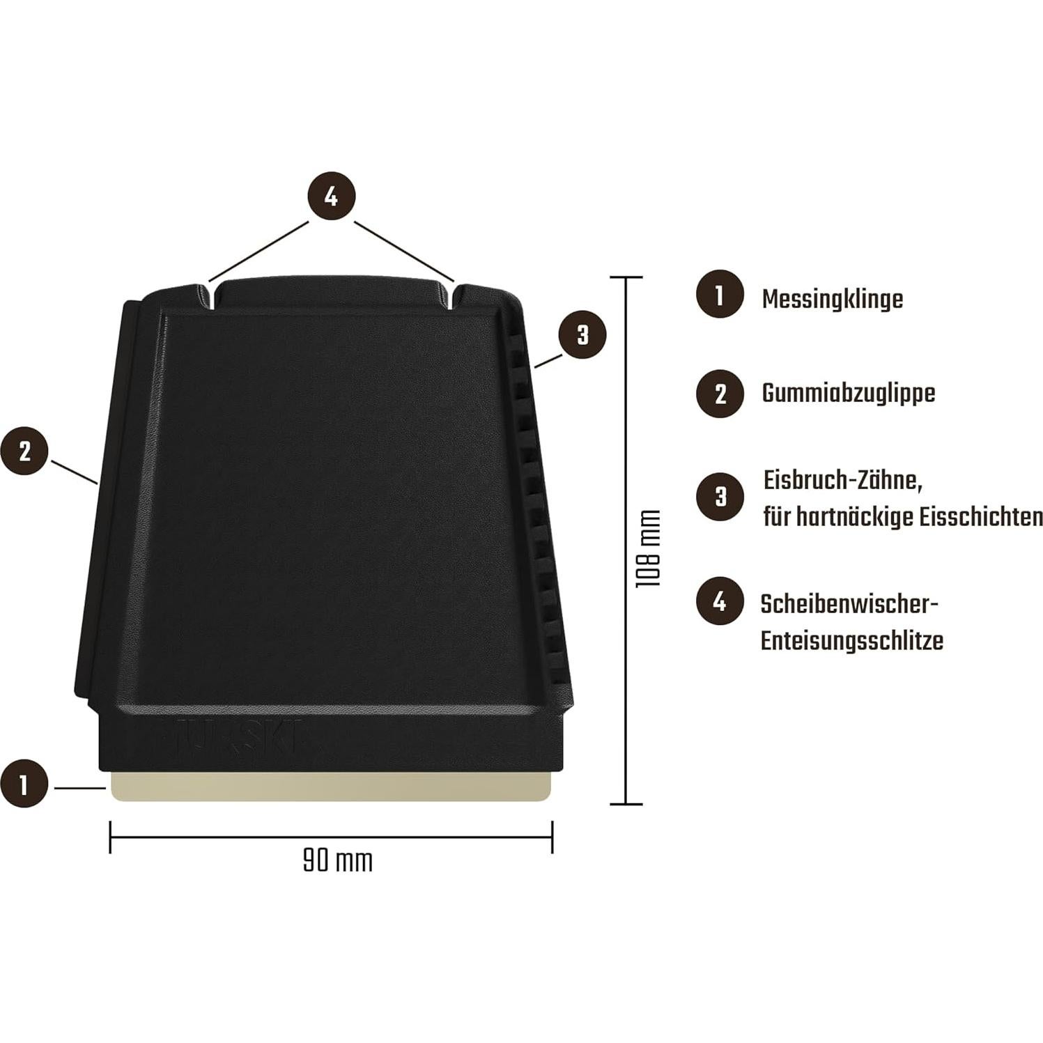 Raspador de Hielo 4 en 1 Murska para Auto - Paquete de 2