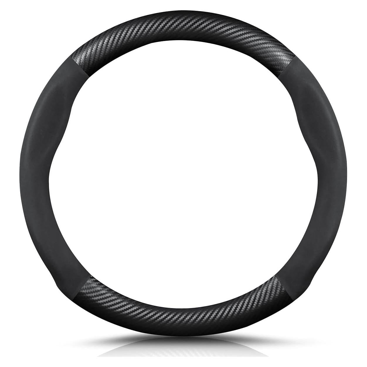 Cubierta de Volante Ergocar 38cm Redonda Antideslizante Negro