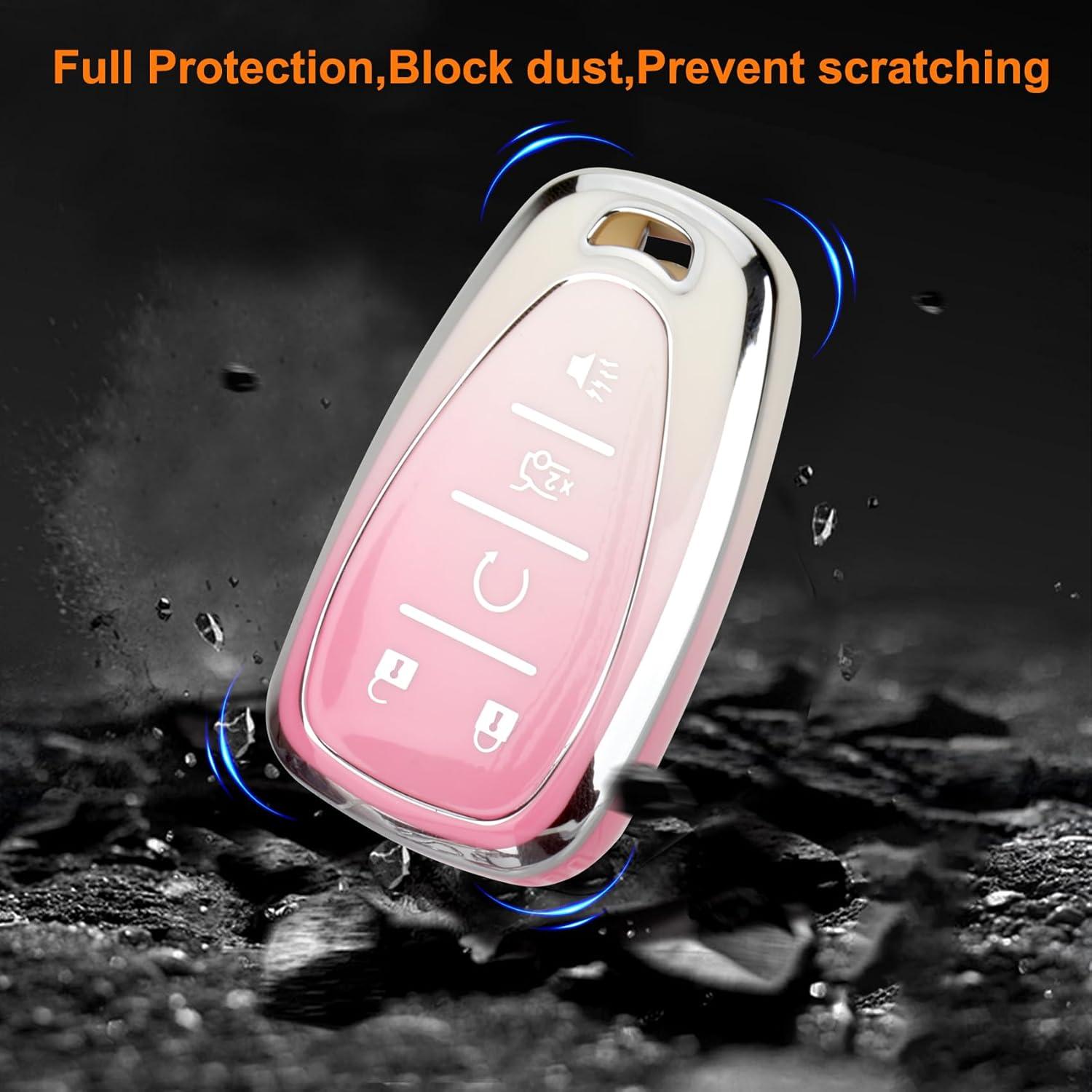 Cubierta de llavero MATELOTI para Chevy Malibu Equinox 5 botones