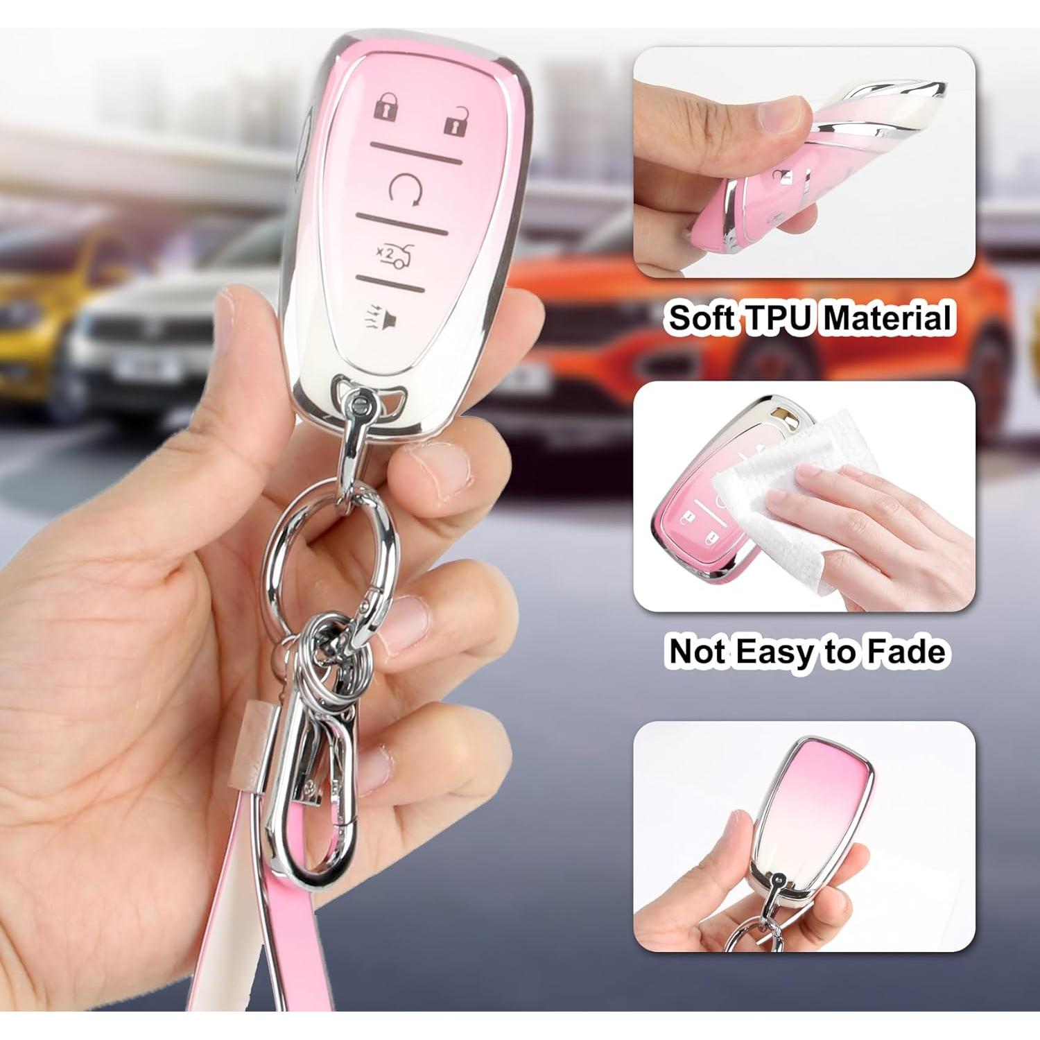 Cubierta de llavero MATELOTI para Chevy Malibu Equinox 5 botones