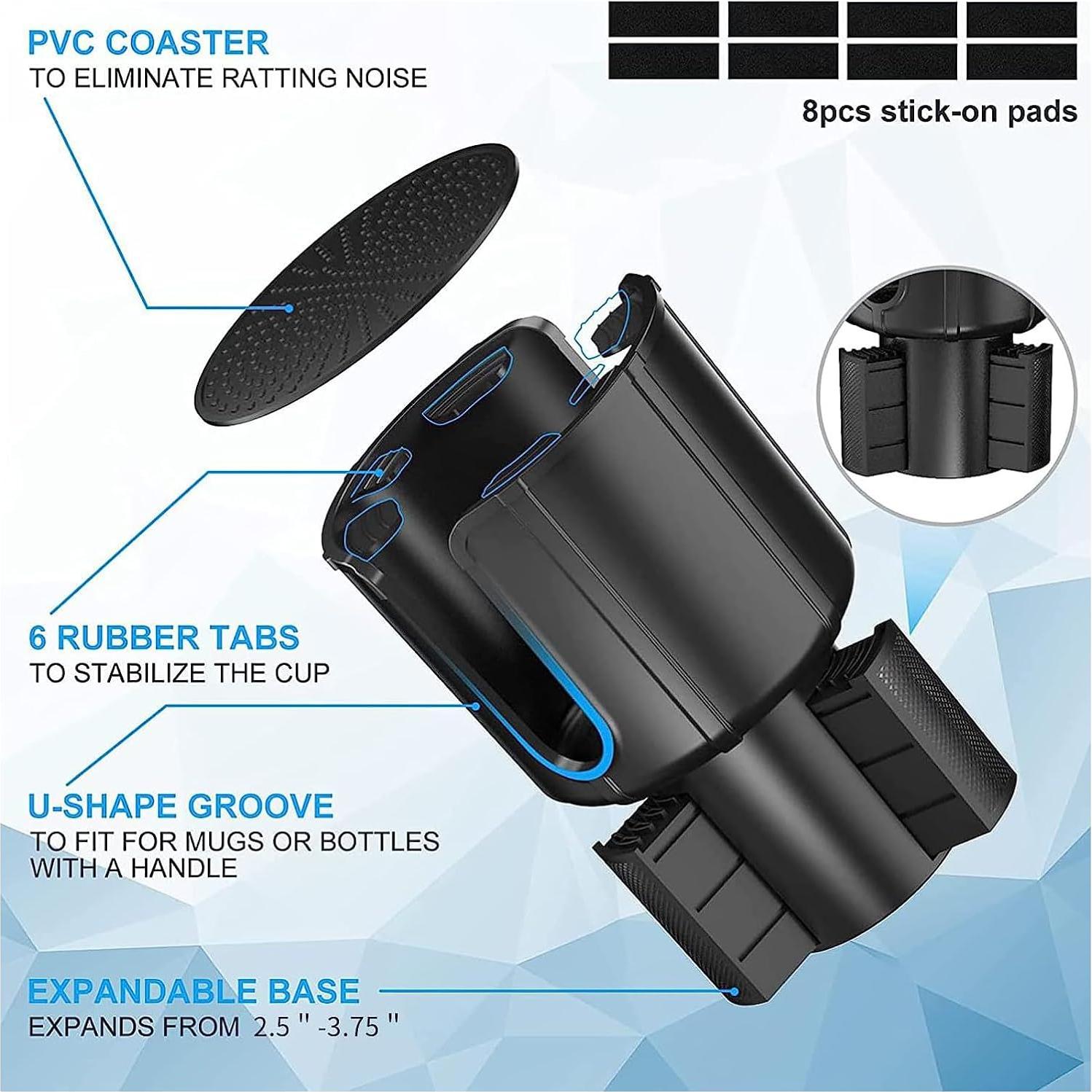 Expansor de Soporte para Tazas Tesheer - Ajuste Universal Negro