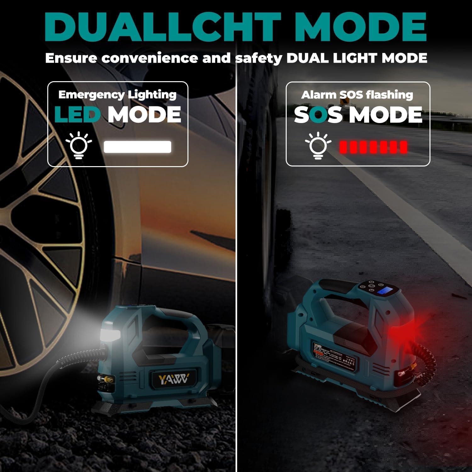 Compresor de Aire Portátil YAWV para Batería Makita 18V 160PSI