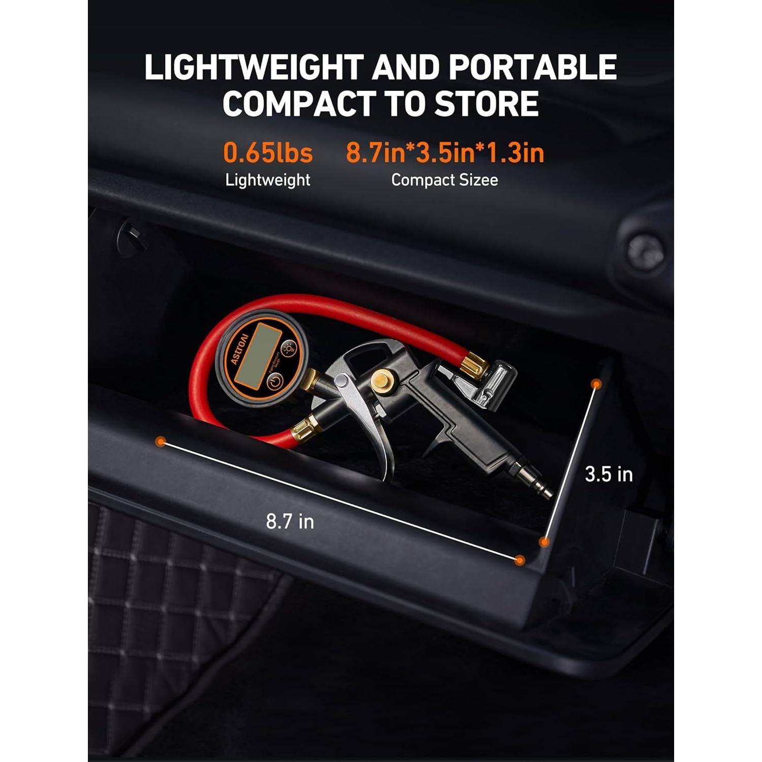 Medidor Digital de Presión de Neumáticos AstroAI T1 con Inflador