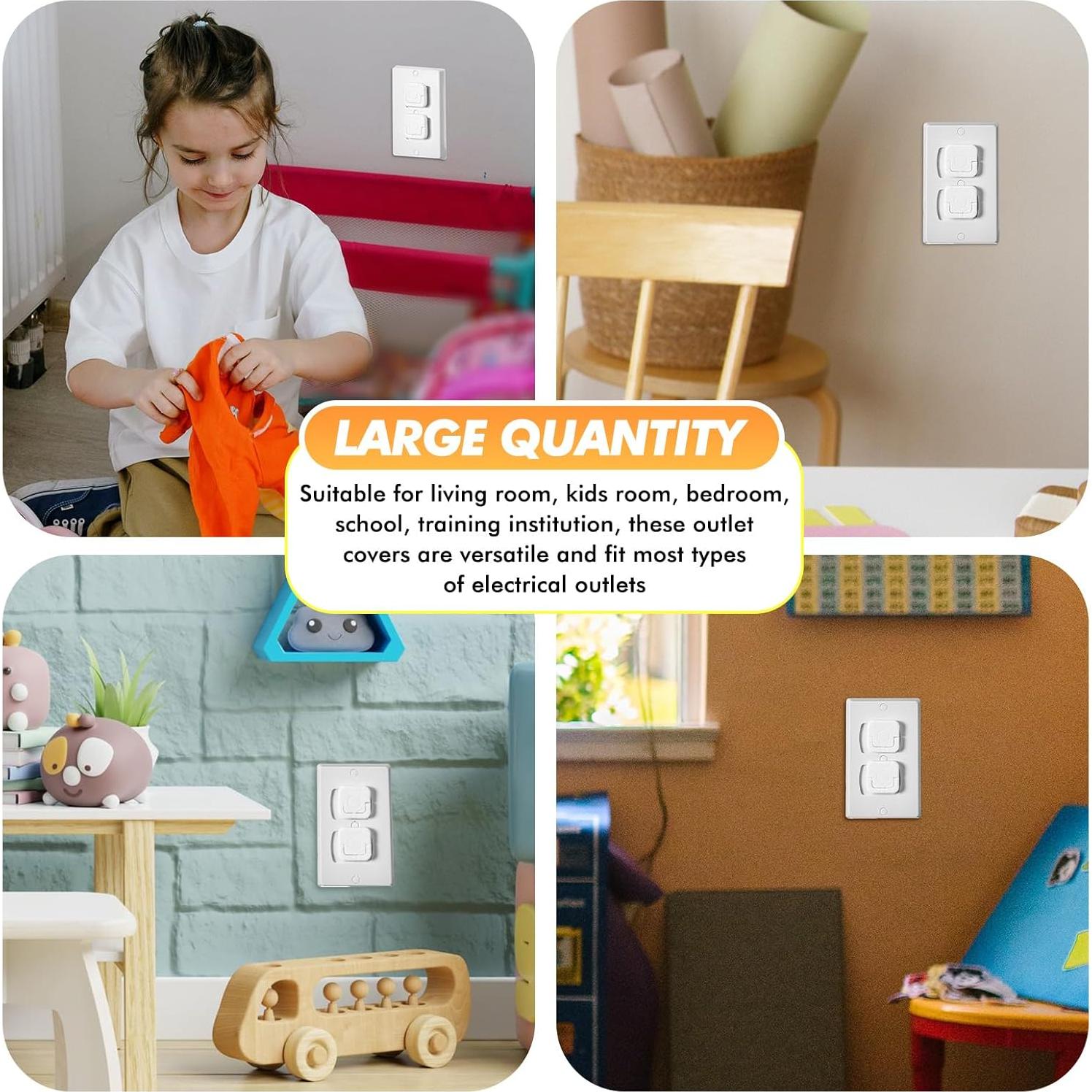 Cubiertas de Enchufes Protectores Thyle 50 Pcs PVC Transparente