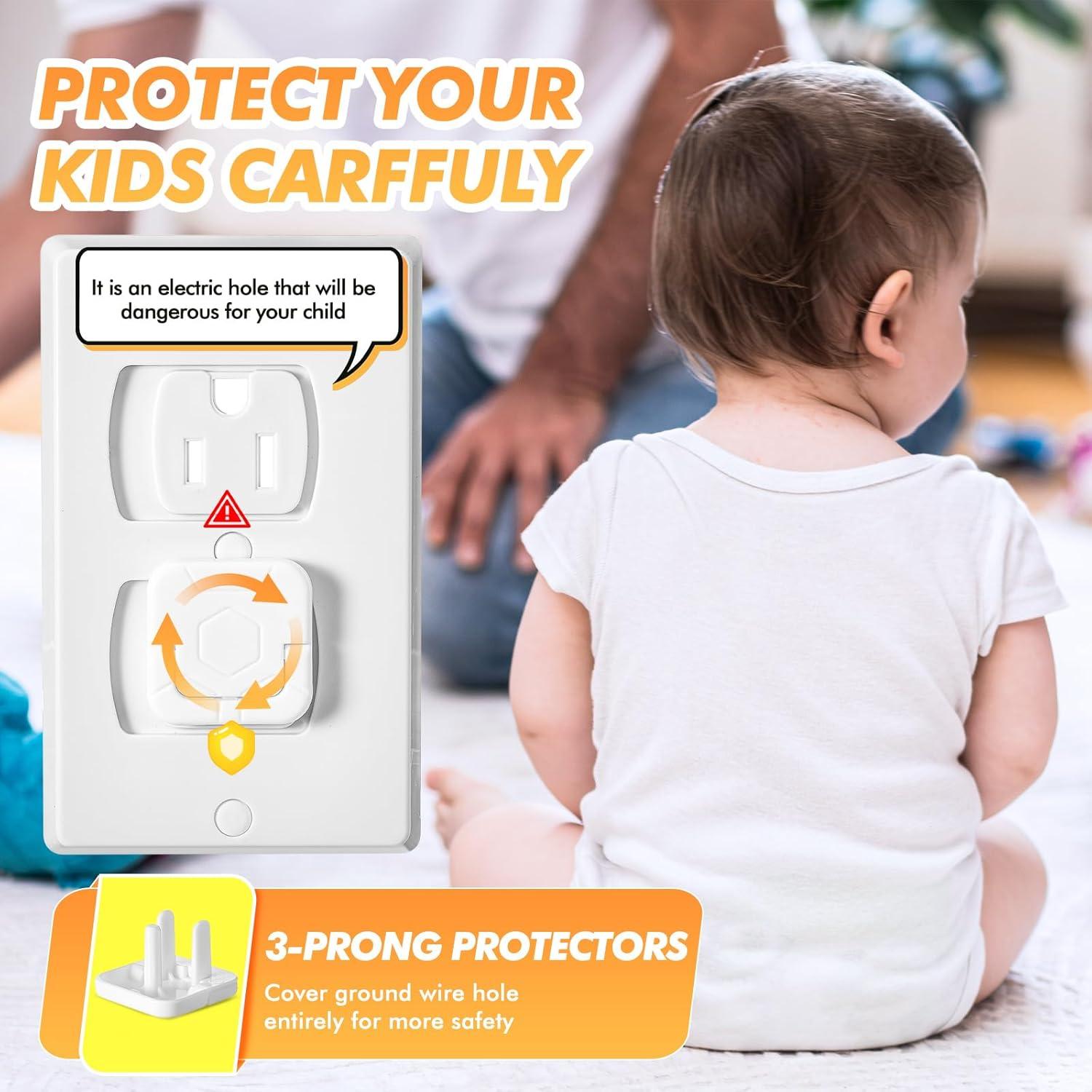 Cubiertas de Enchufes Protectores Thyle 50 Pcs PVC Transparente