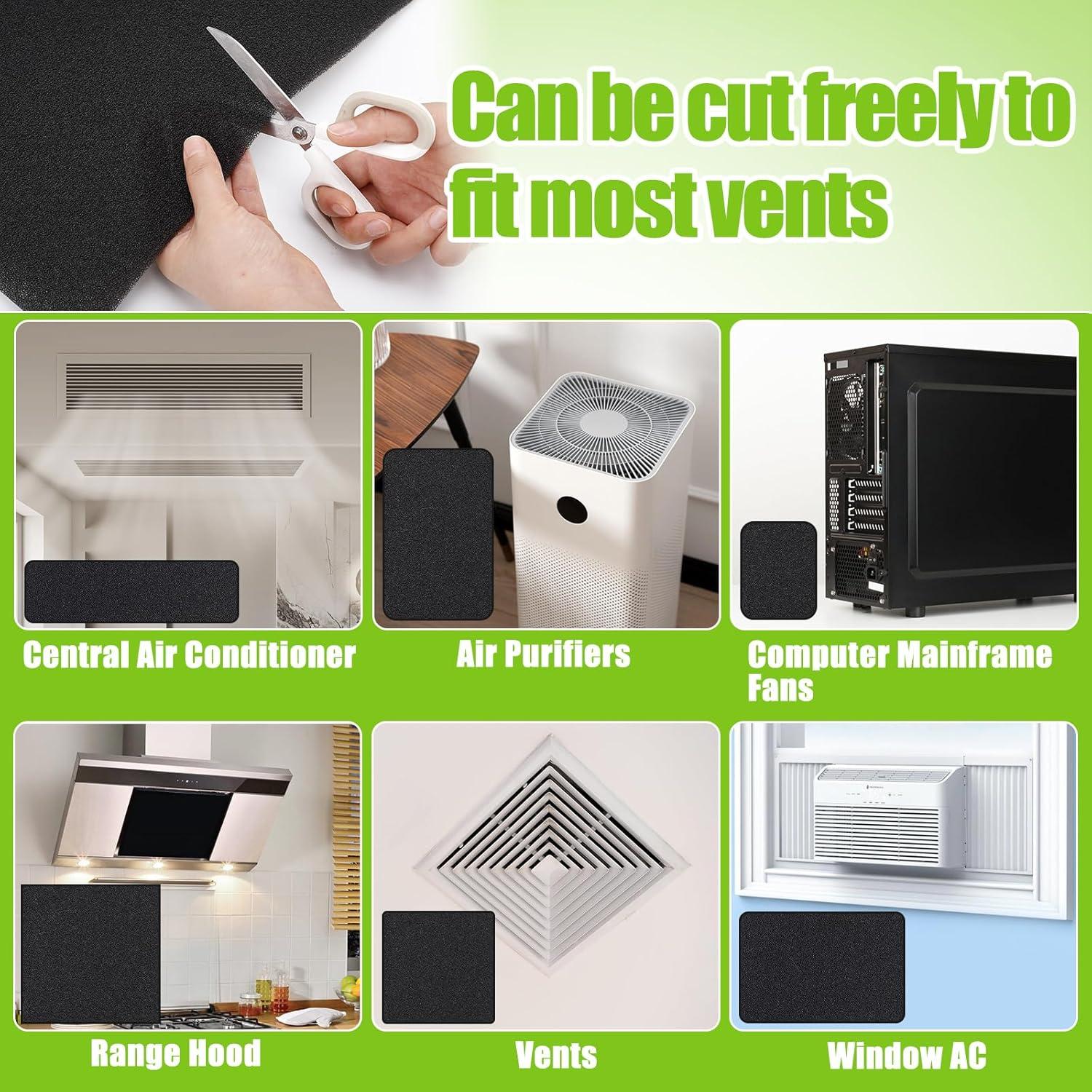 Filtro de Aire Cortable MADHOLLY 40x70 cm Espuma Lavable