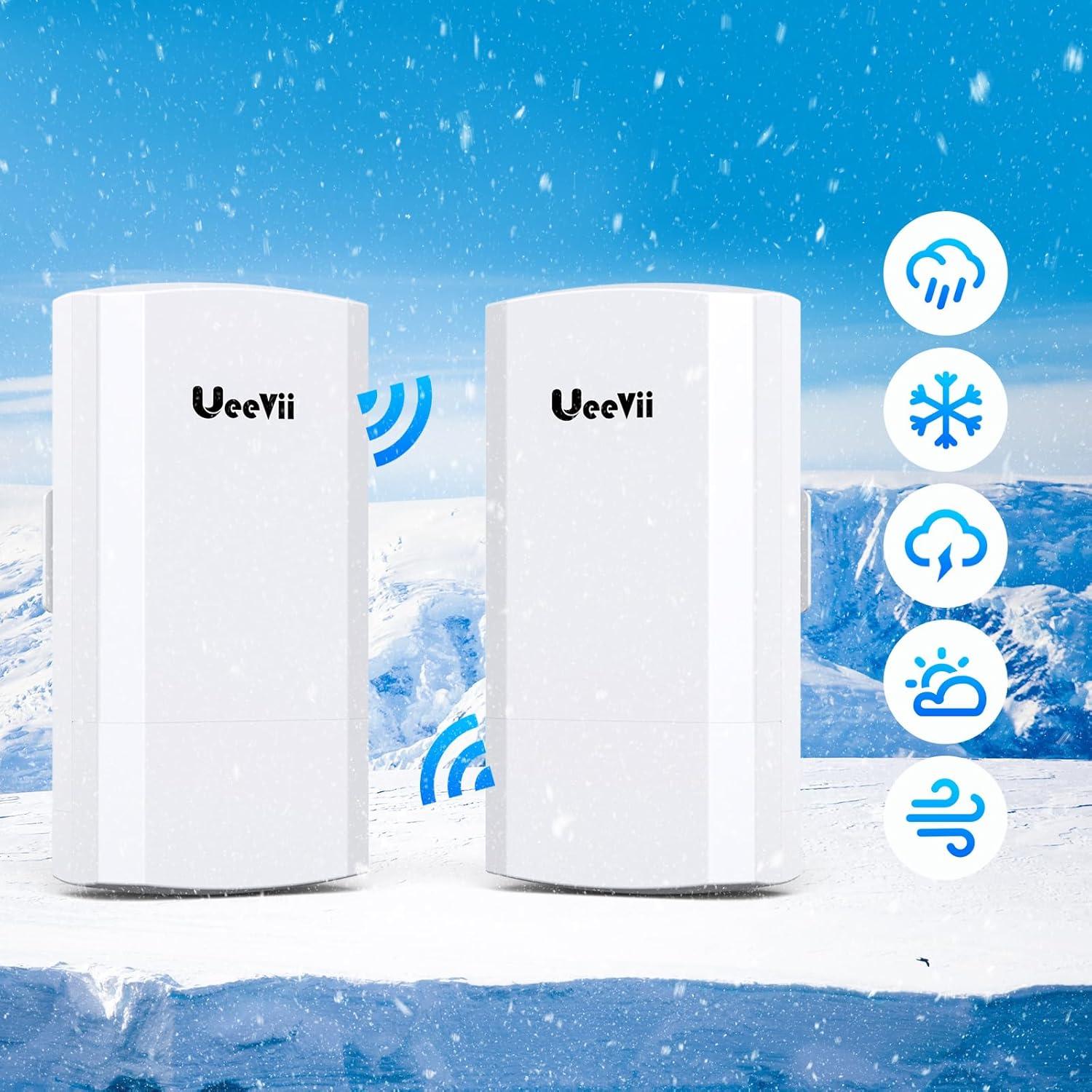 Puente Inalámbrico UeeVii CPE242 2.4G 1000m IP65